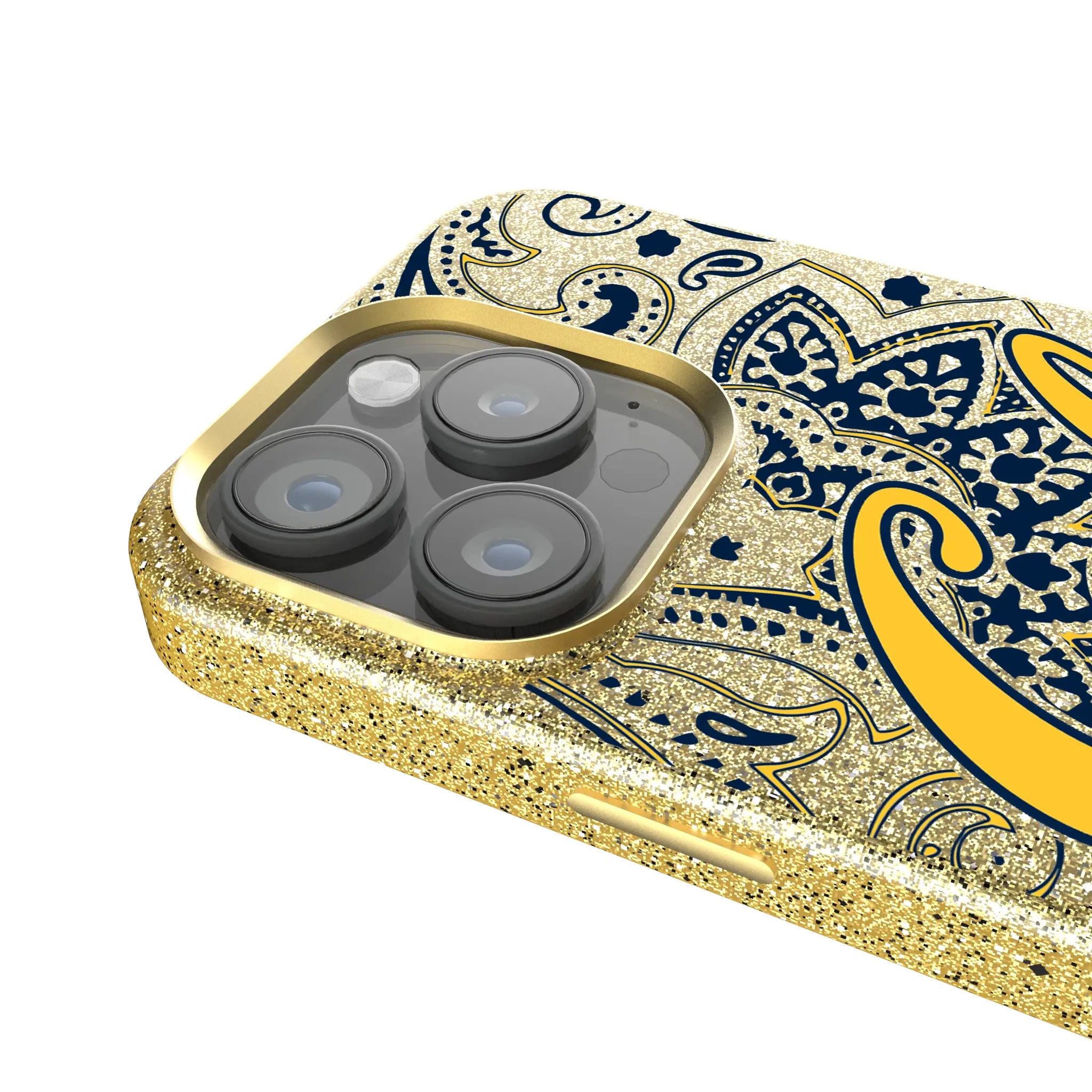 University of California Berkeley Golden Bears Paisley Bling Phone Case