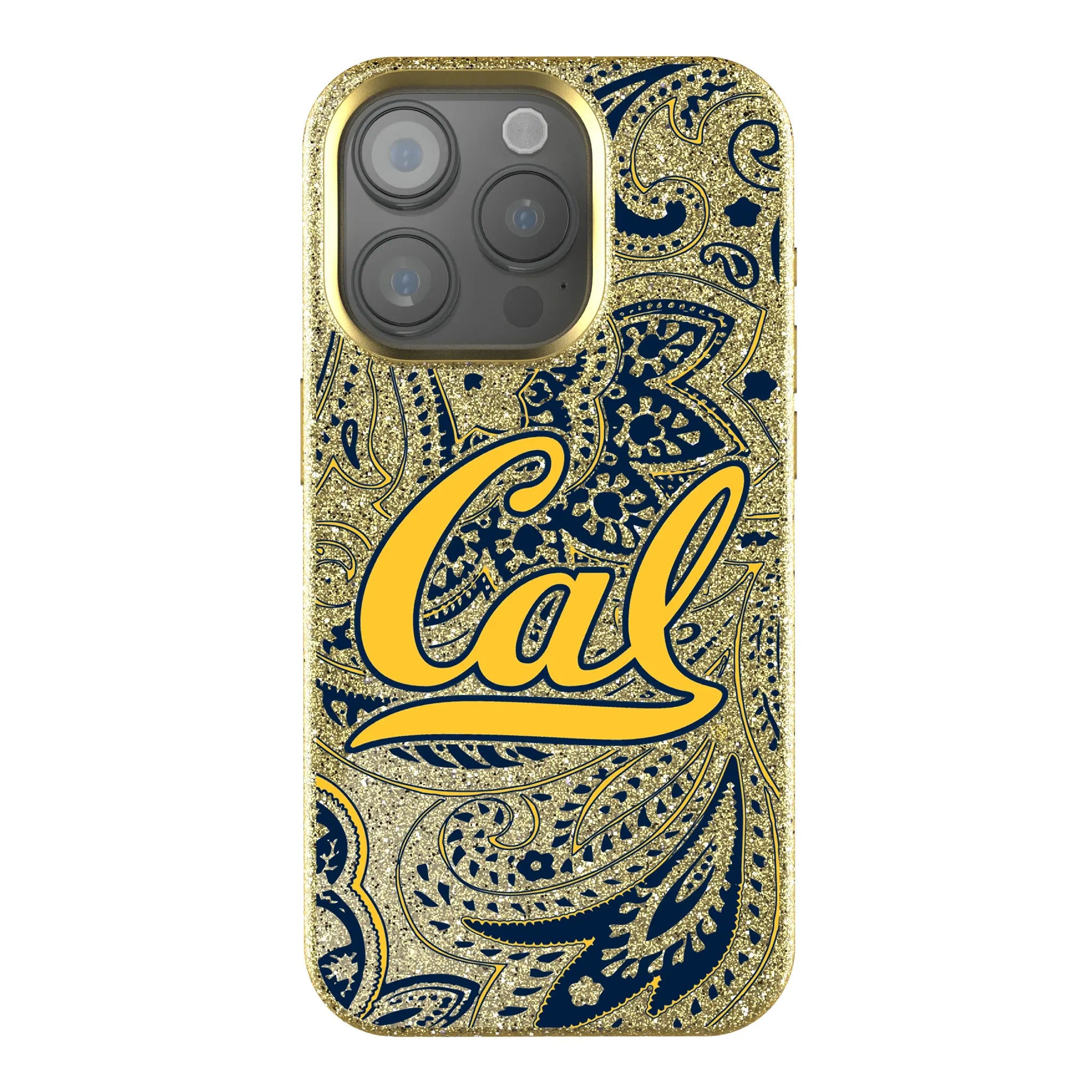 University of California Berkeley Golden Bears Paisley Bling Phone Case
