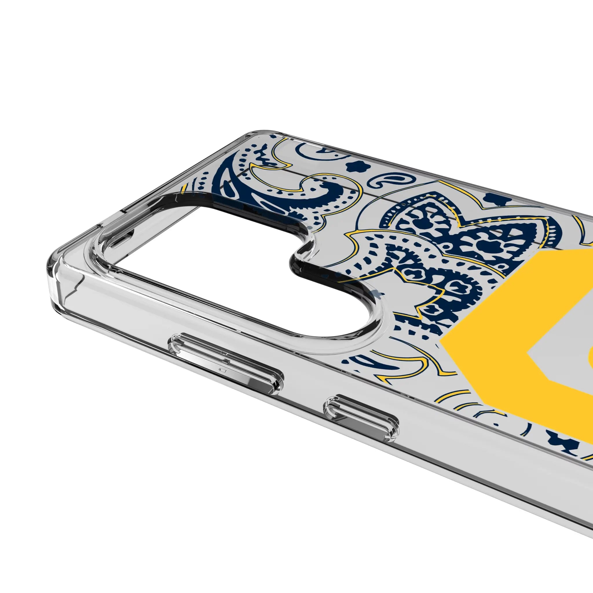 University of California Berkeley Golden Bears Paisley Clear Phone Case for Samsung Galaxy