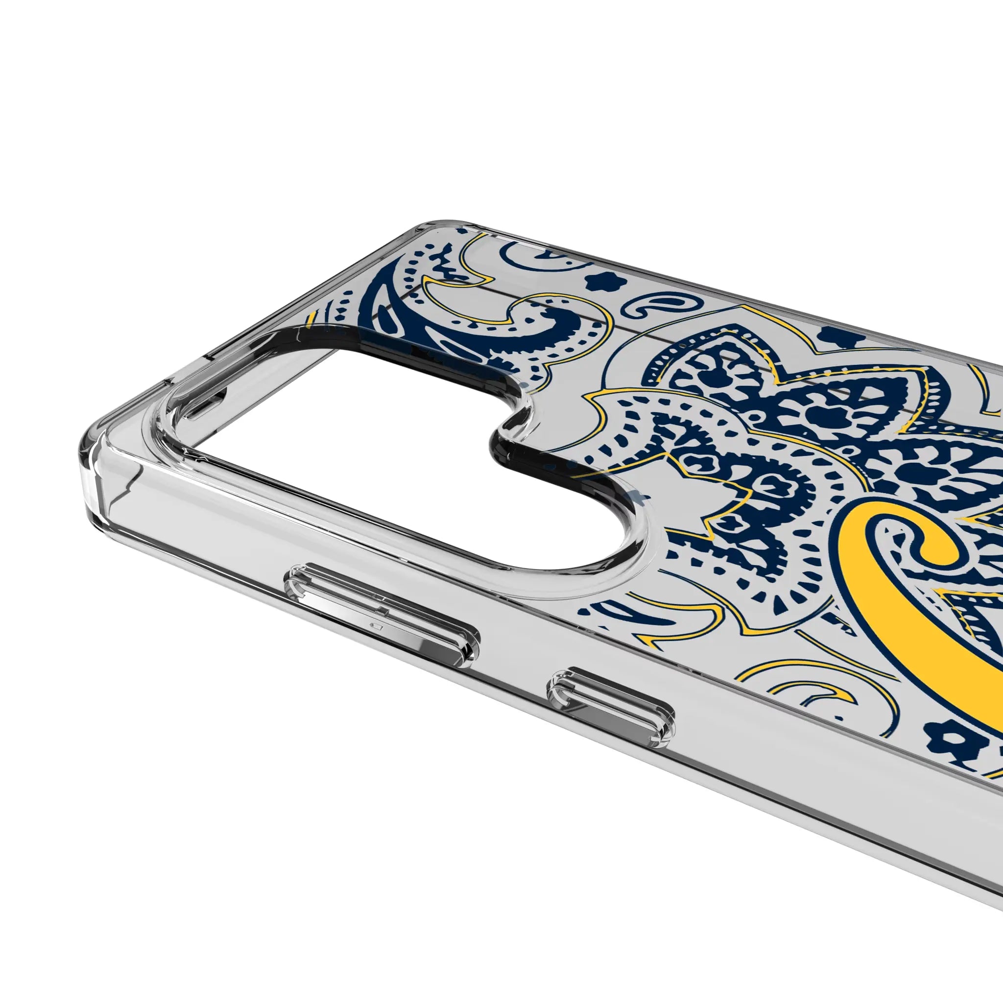 University of California Berkeley Golden Bears Paisley Clear Phone Case for Samsung Galaxy
