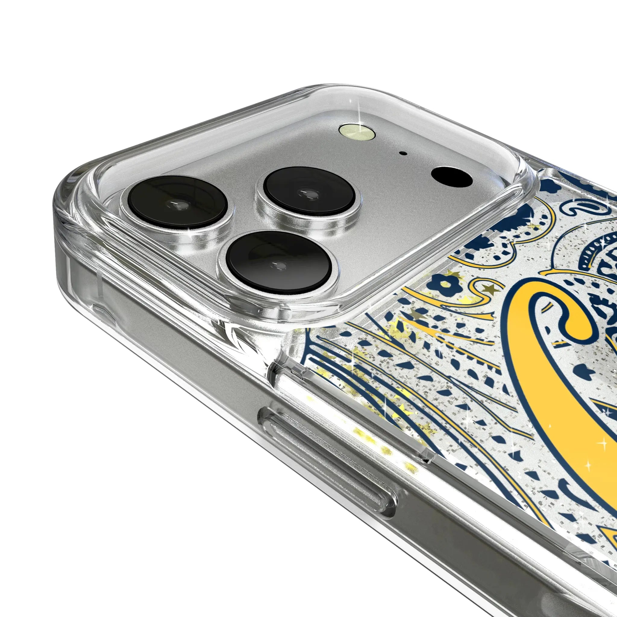 University of California Berkeley Golden Bears Paisley Glitter Phone Case