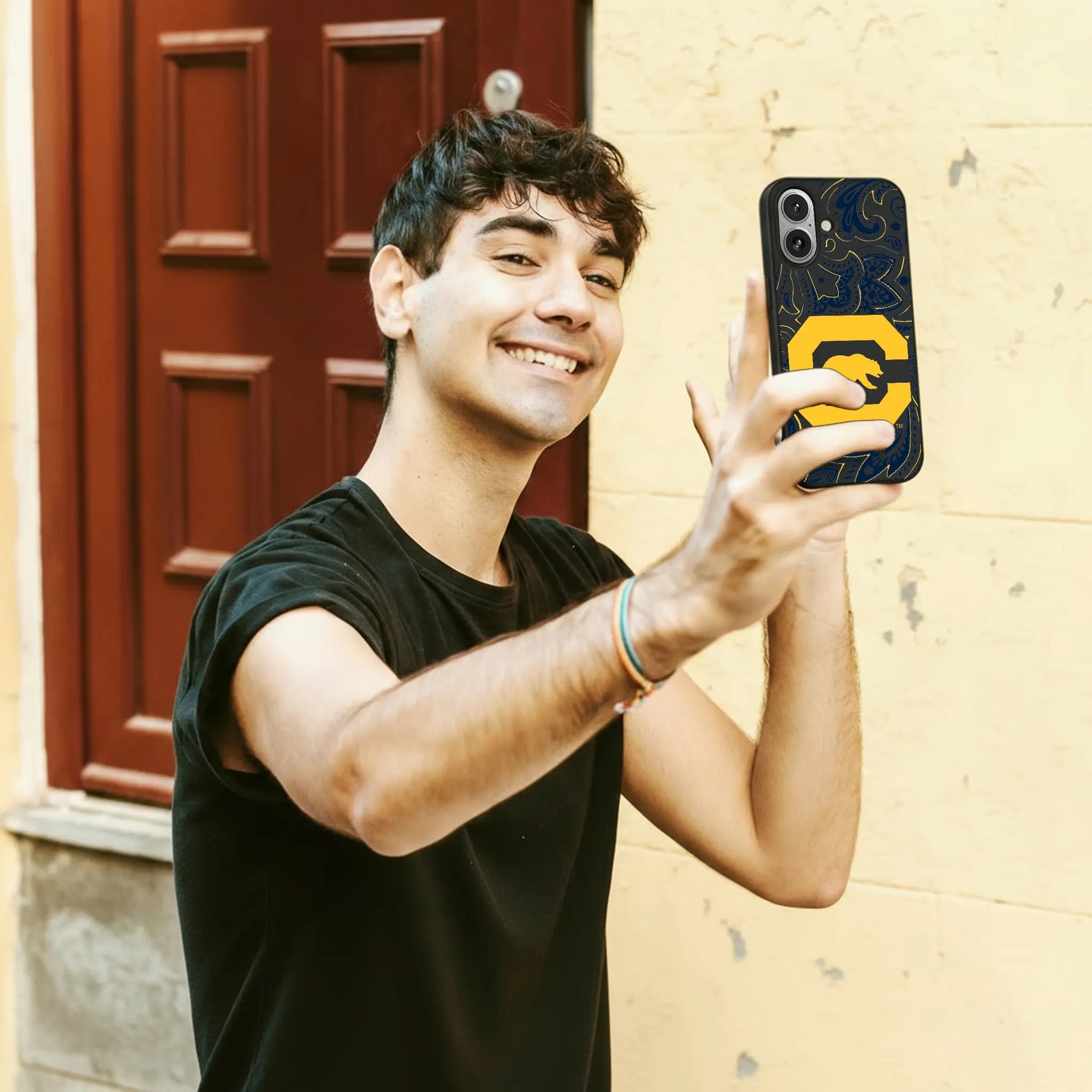 University of California Berkeley Golden Bears Paisley MagSafe Compatible Phone Case for Apple iPhone