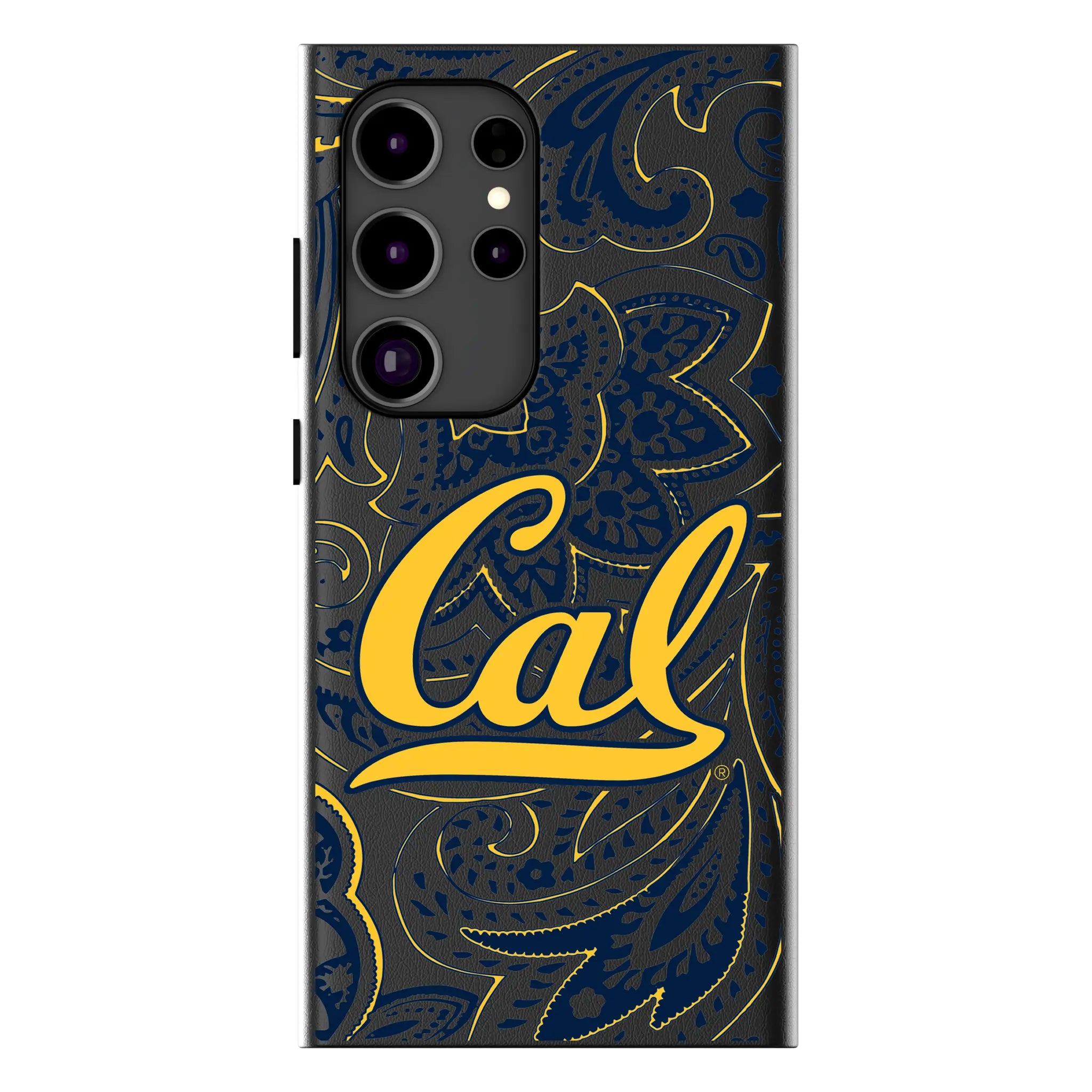 University of California Berkeley Golden Bears Paisley MagSafe Compatible Phone Case for Samsung Galaxy