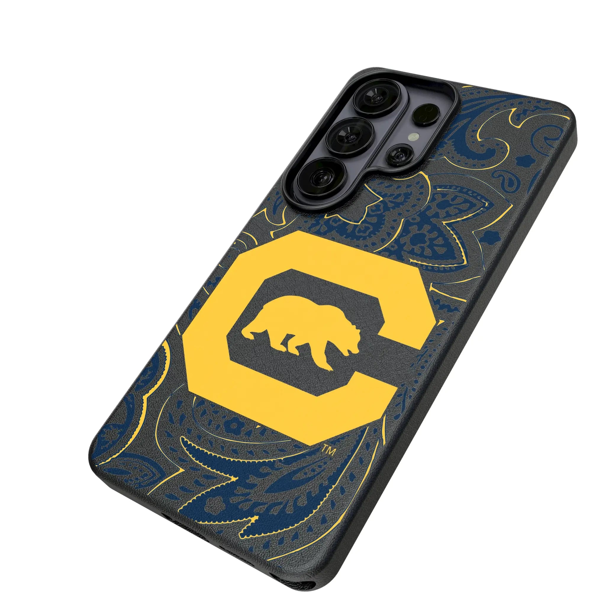University of California Berkeley Golden Bears Paisley MagSafe Compatible Phone Case for Samsung Galaxy
