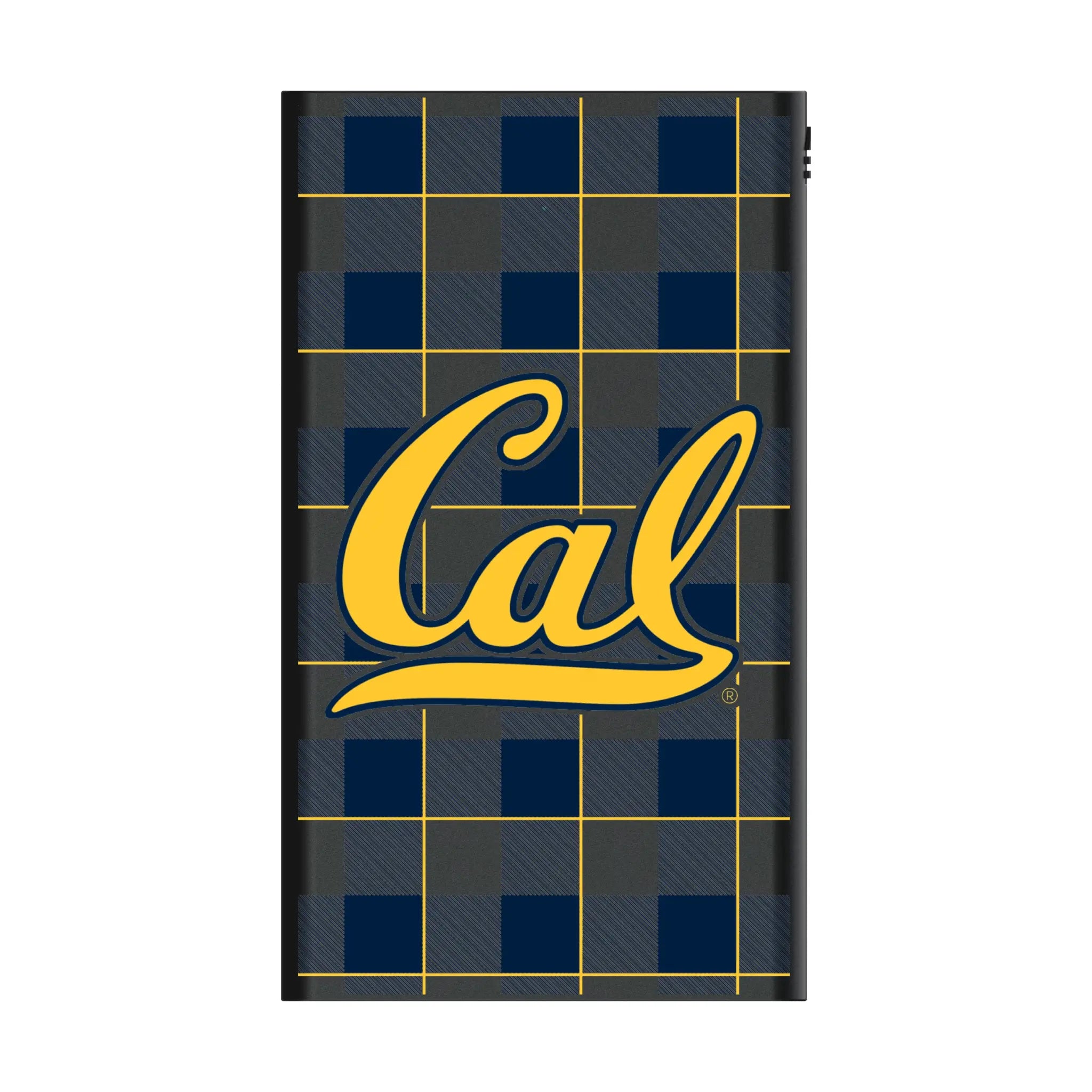 University of California Berkeley Golden Bears Plaid 5000mAh Flat Powerbank