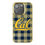 University of California Berkeley Golden Bears Plaid Bling Phone Case