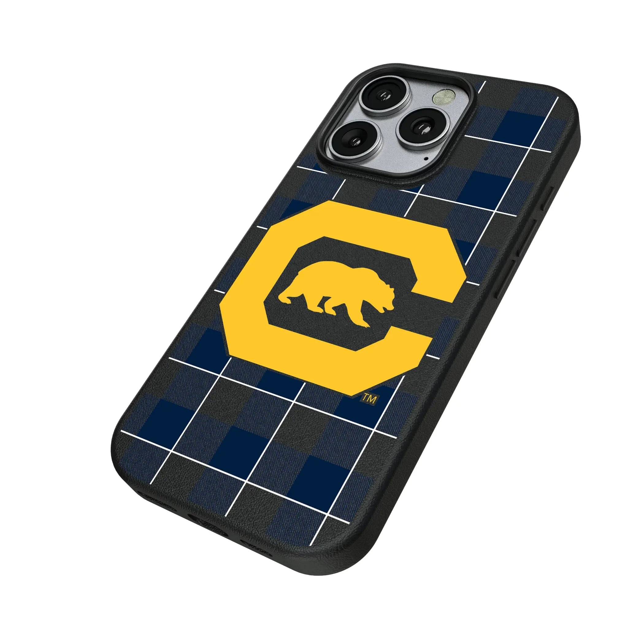 University of California Berkeley Golden Bears Plaid MagSafe Compatible Phone Case for Apple iPhone