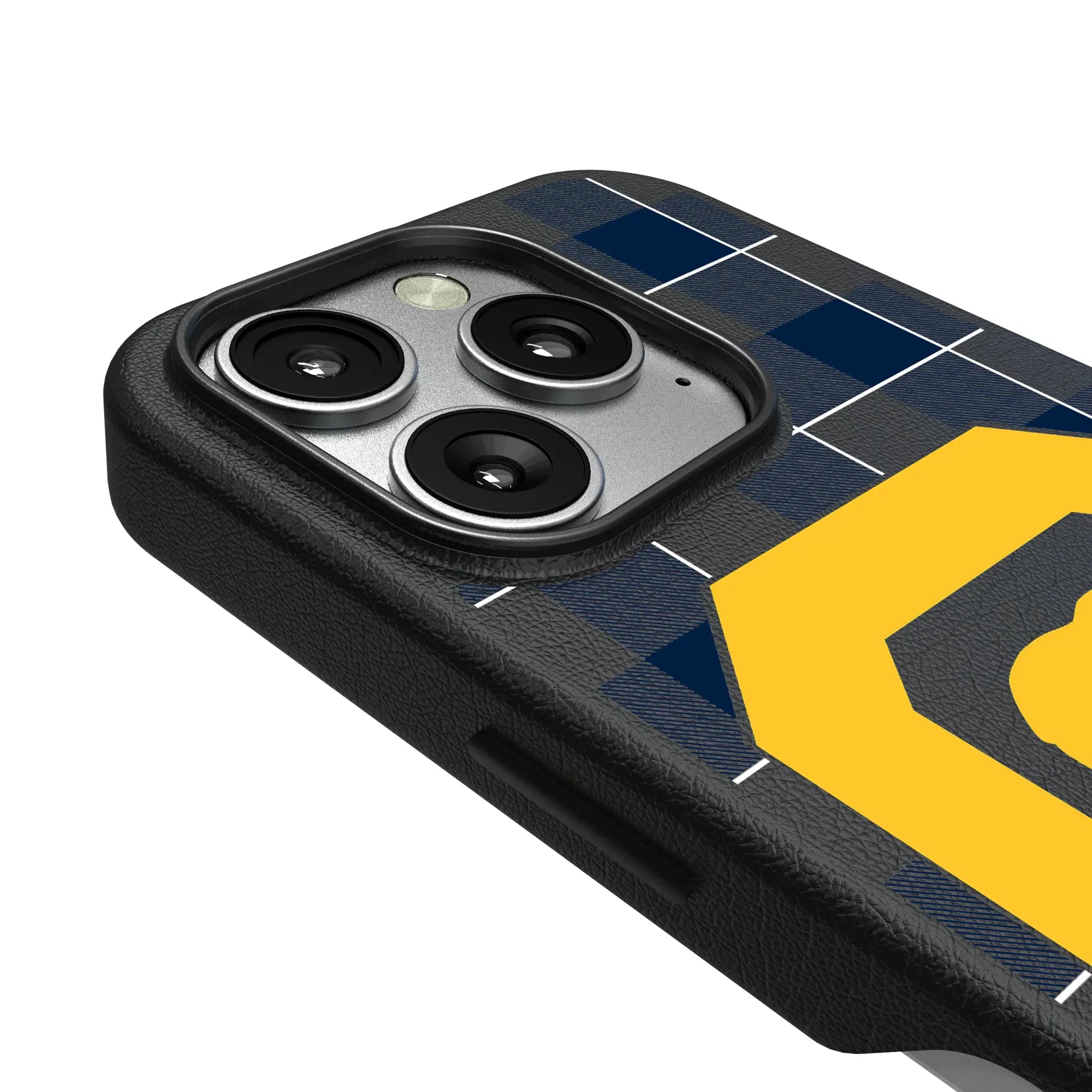 University of California Berkeley Golden Bears Plaid MagSafe Compatible Phone Case for Apple iPhone