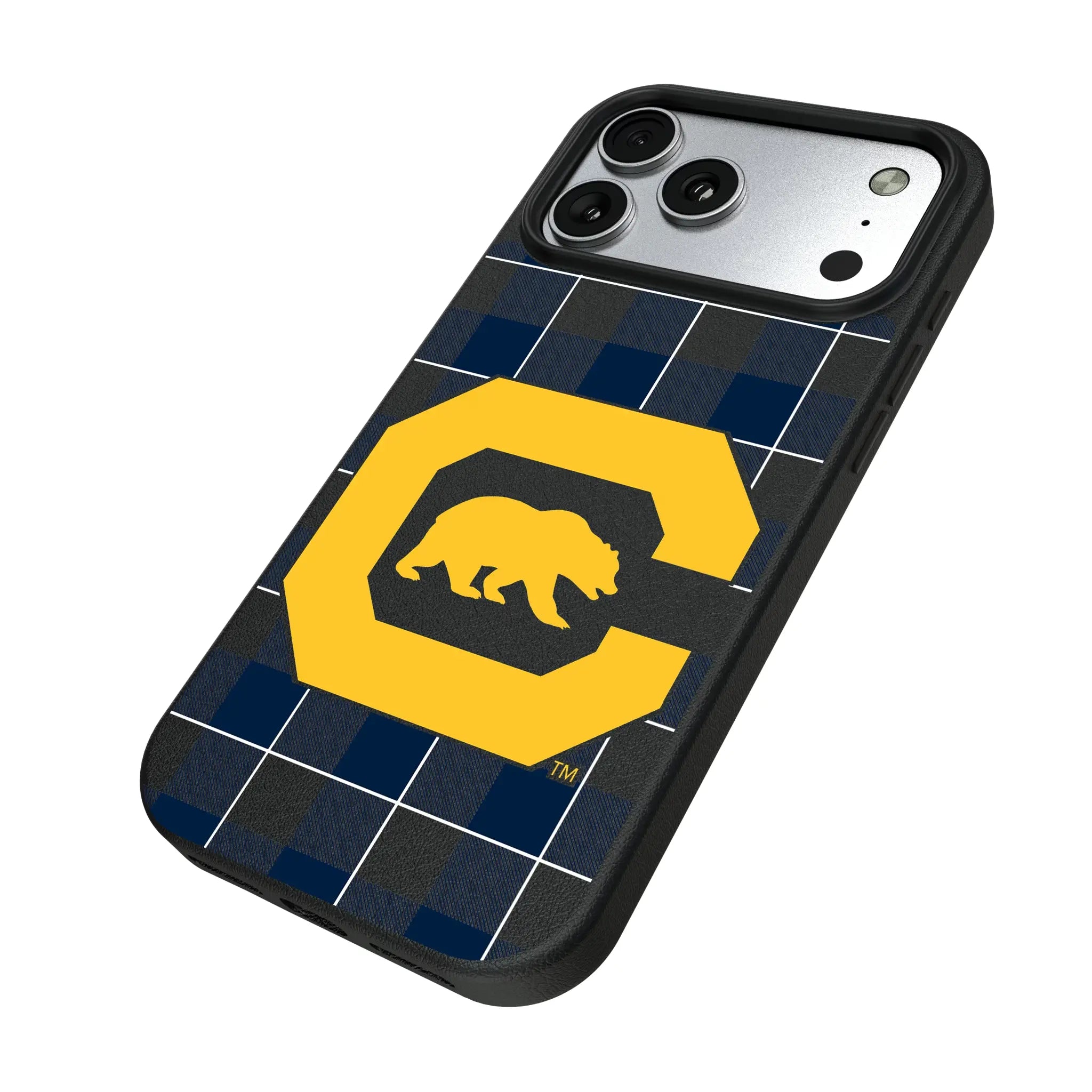 University of California Berkeley Golden Bears Plaid MagSafe Compatible Phone Case for Apple iPhone