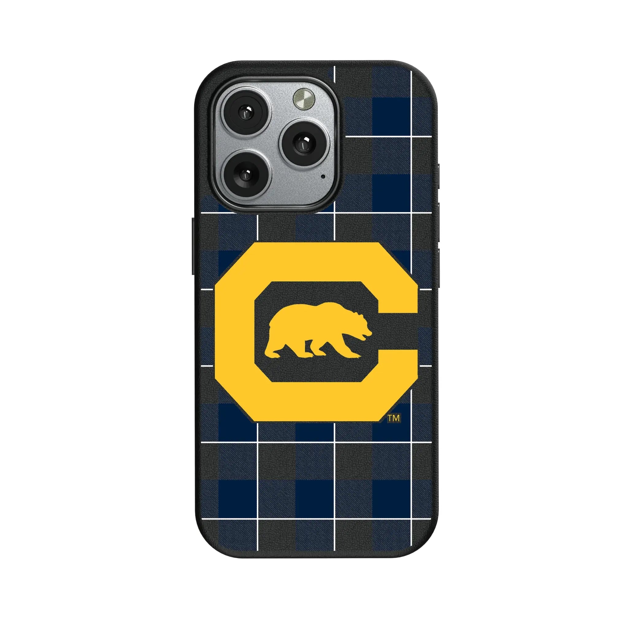 University of California Berkeley Golden Bears Plaid MagSafe Compatible Phone Case for Apple iPhone