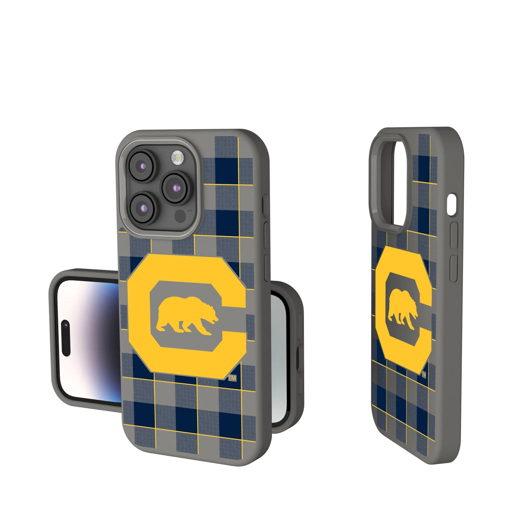 University of California Berkeley Golden Bears Plaid Soft Touch Phone Case