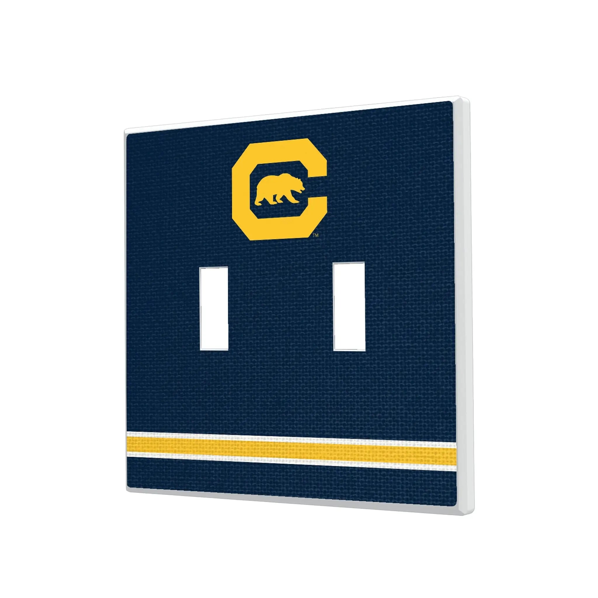 University of California Berkeley Golden Bears Stripe Hidden-Screw Light Switch Plate