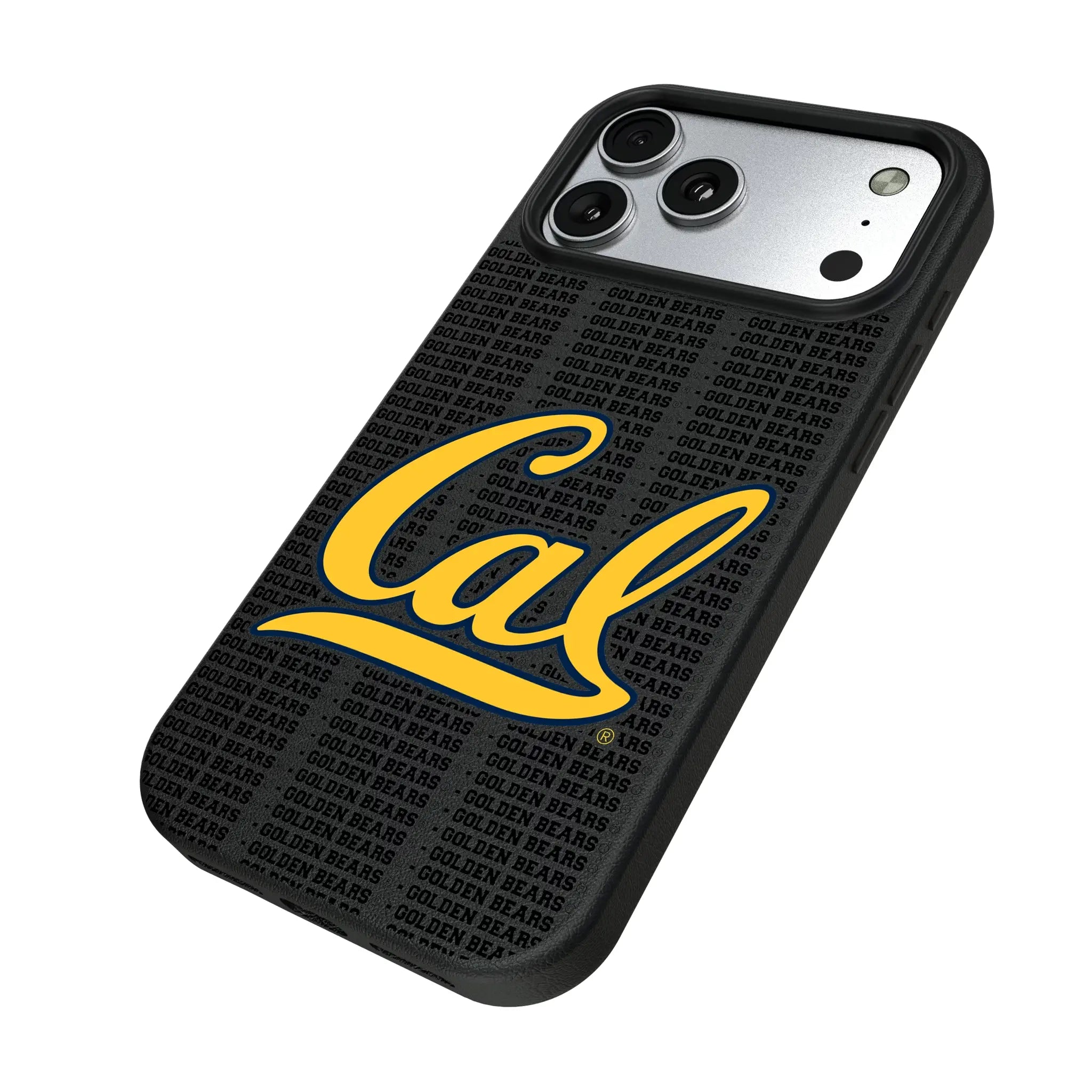 University of California Berkeley Golden Bears Text Backdrop MagSafe Compatible Phone Case for Apple iPhone