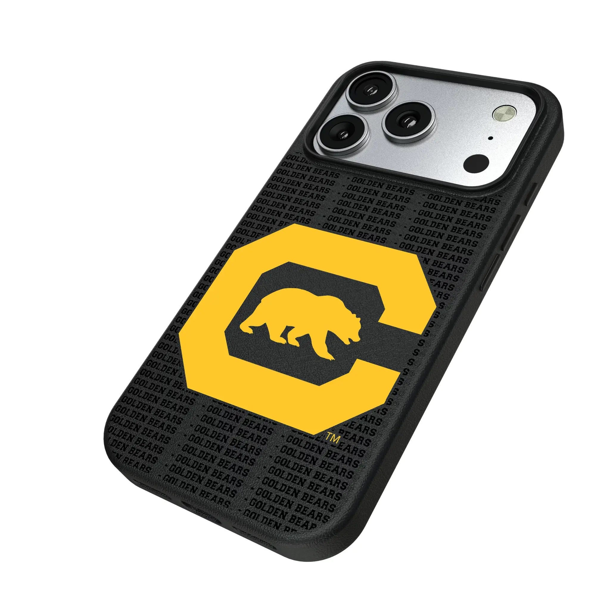 University of California Berkeley Golden Bears Text Backdrop MagSafe Compatible Phone Case for Apple iPhone