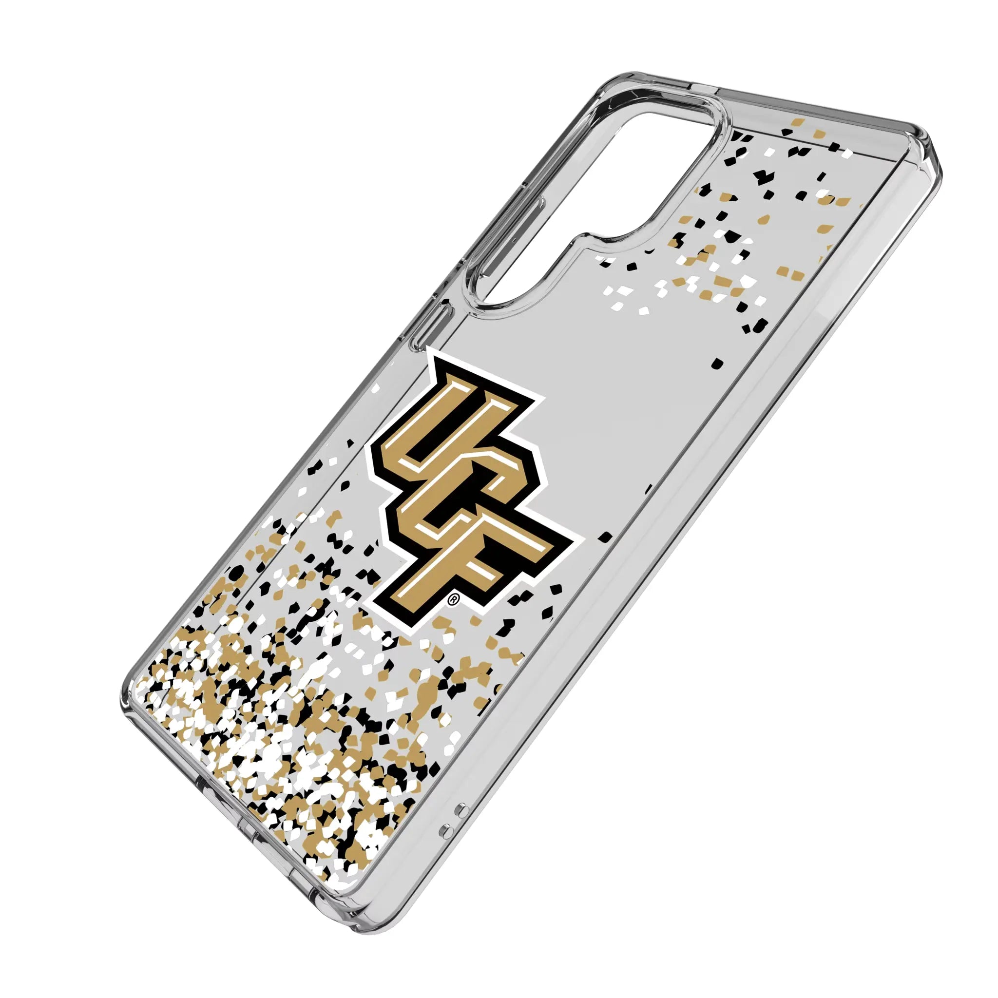 University of Central Florida Golden Knights Confetti Clear Phone Case for Samsung Galaxy