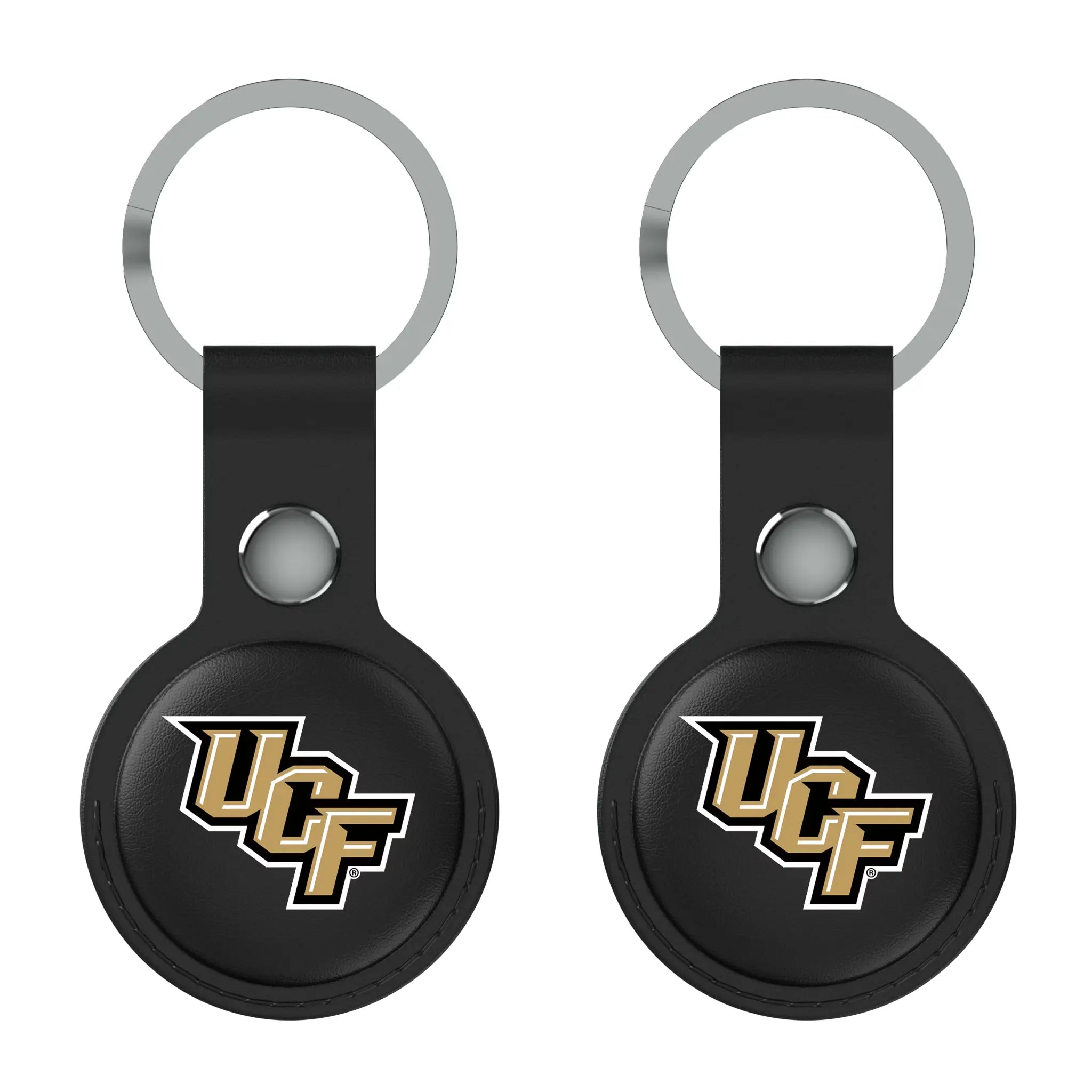 University of Central Florida Golden Knights Insignia Black Airtag Holder 2-Pack