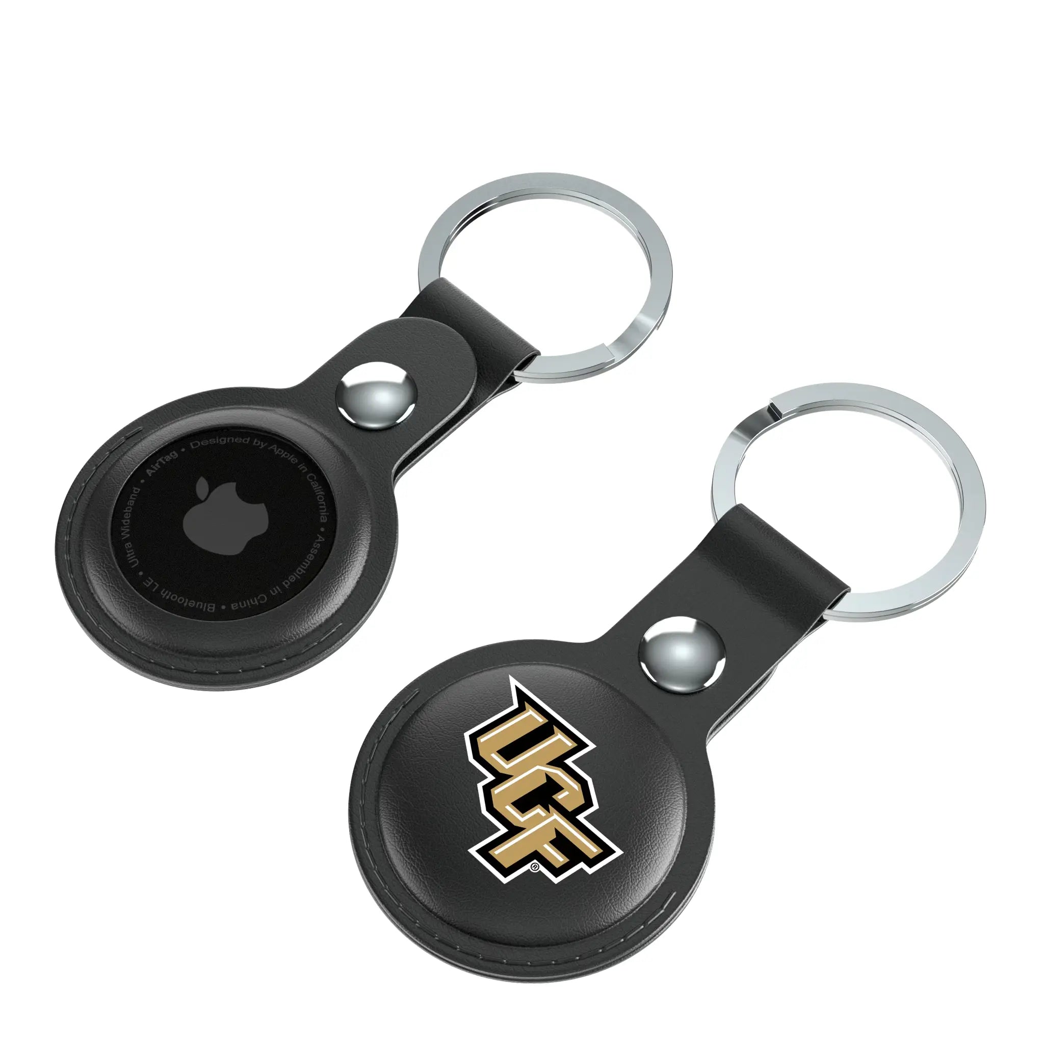 University of Central Florida Golden Knights Insignia Black Airtag Holder 2-Pack