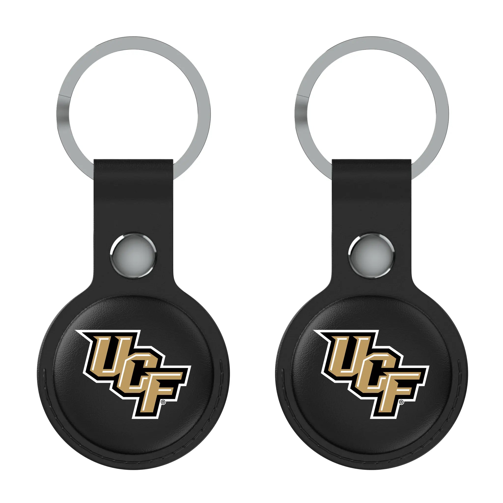 University of Central Florida Golden Knights Insignia Black Airtag Holder 2-Pack