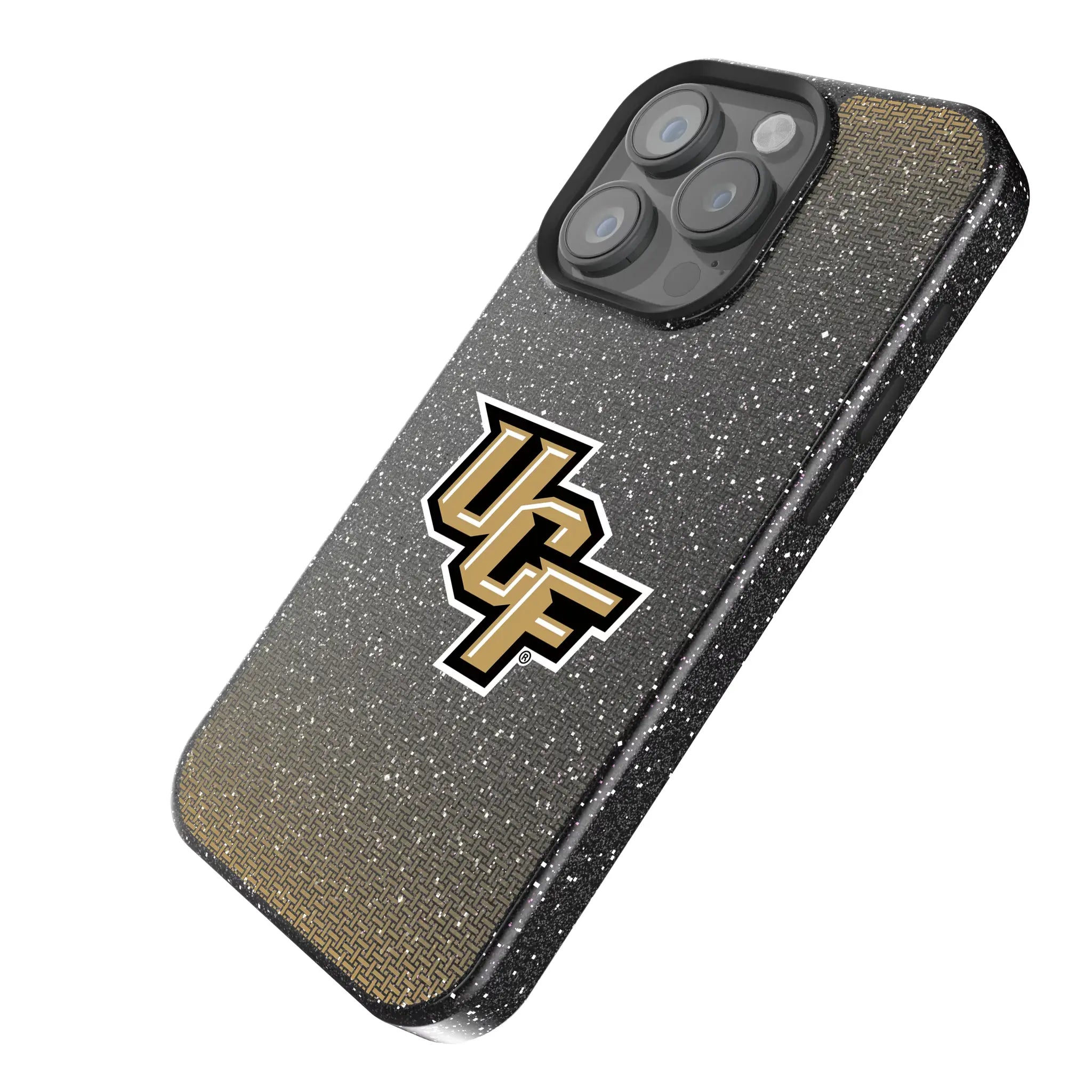 University of Central Florida Golden Knights Linen Bling Phone Case for Apple iPhone