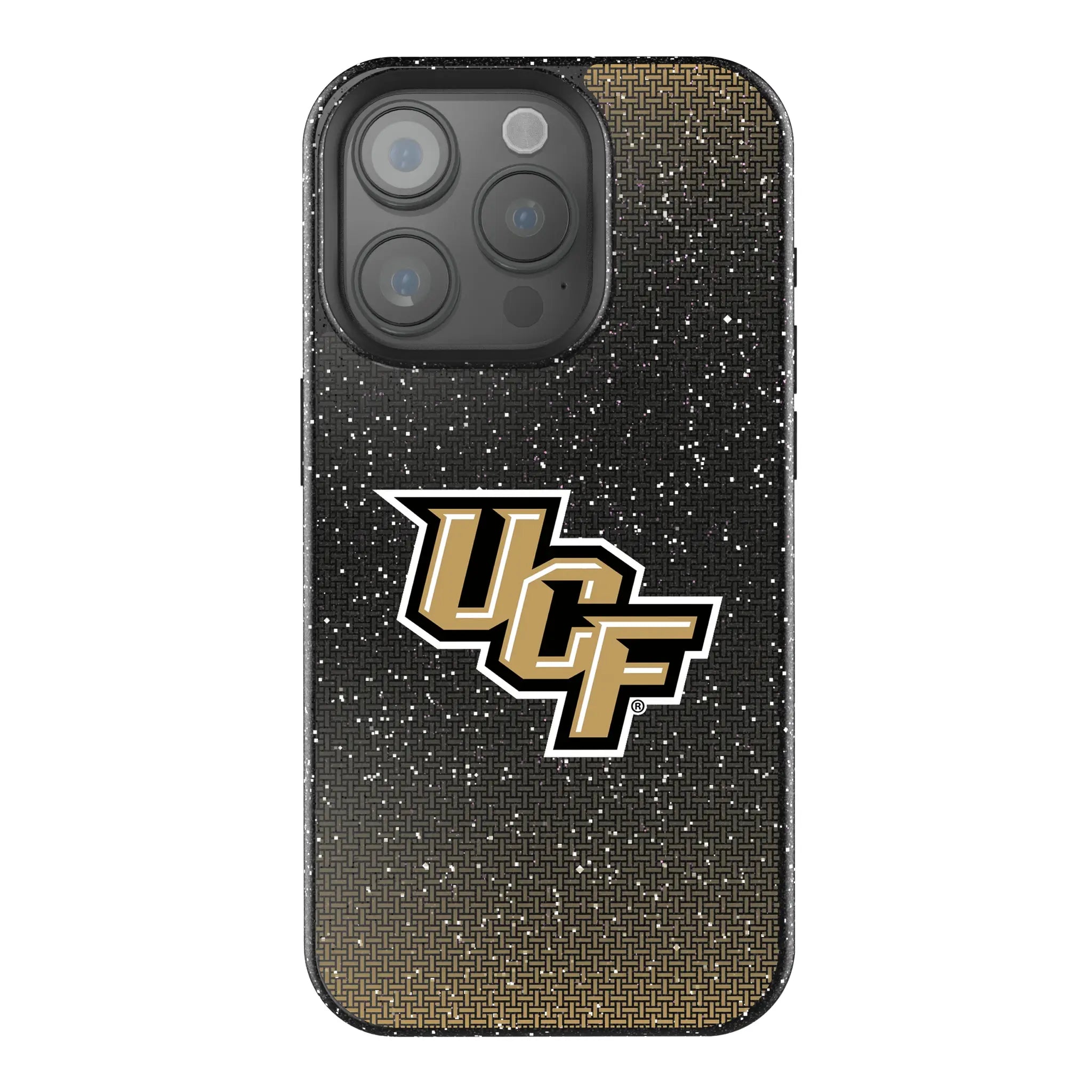 University of Central Florida Golden Knights Linen Bling Phone Case for Apple iPhone