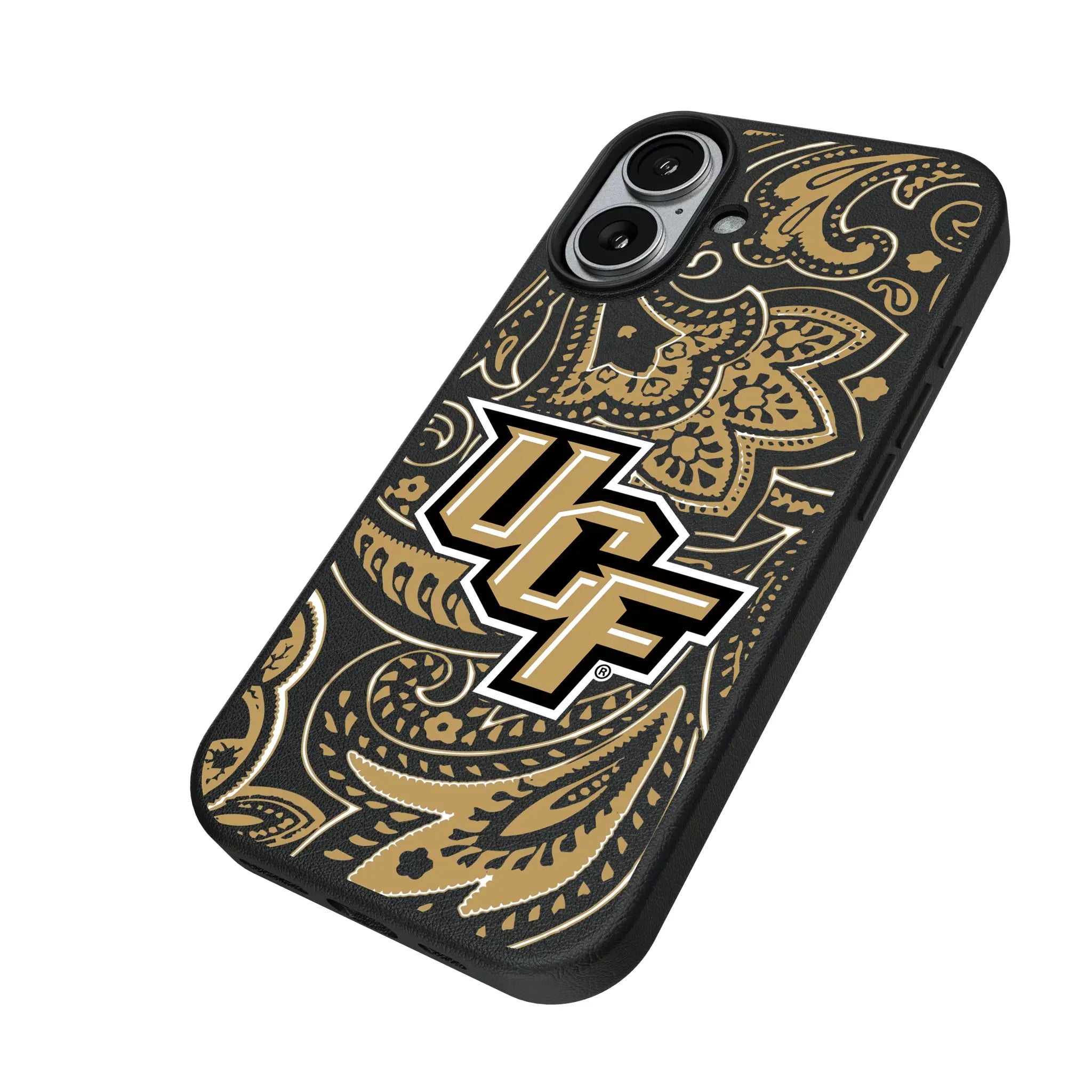 University of Central Florida Golden Knights Paisley MagSafe Compatible Phone Case for Apple iPhone