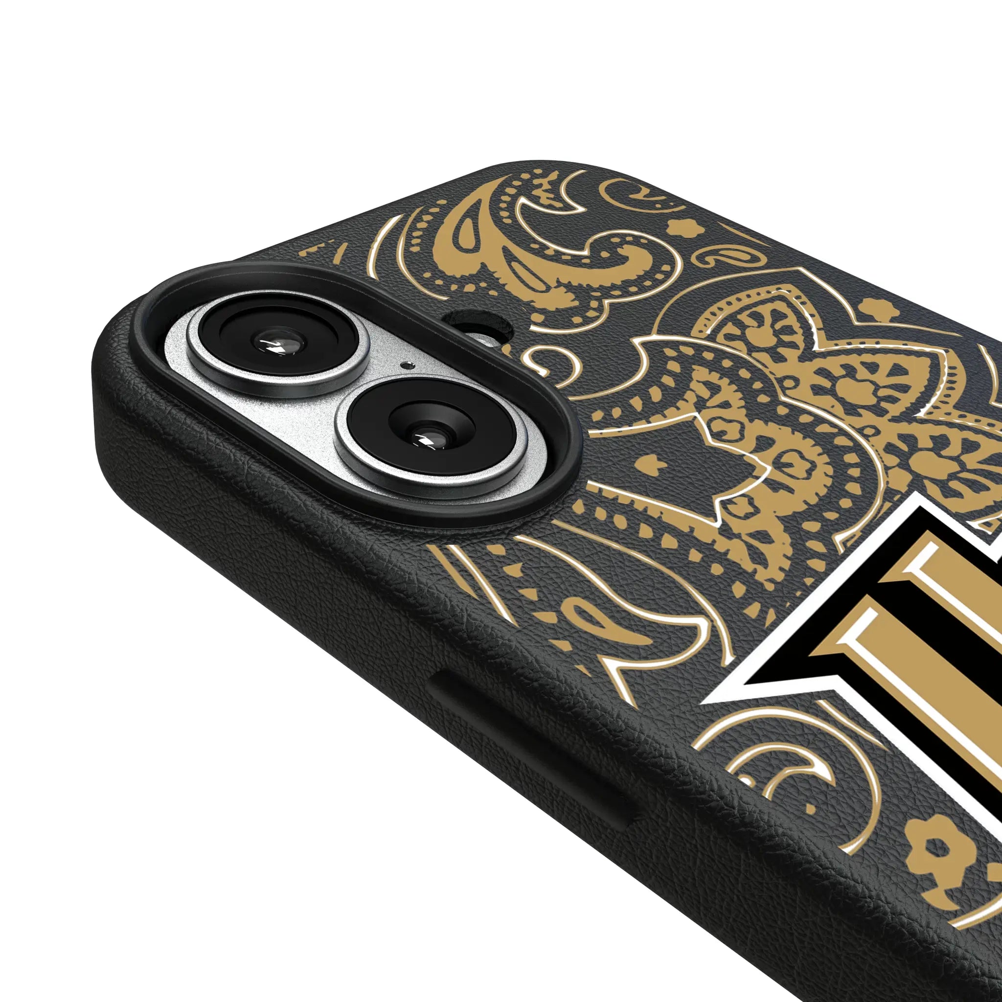 University of Central Florida Golden Knights Paisley MagSafe Compatible Phone Case for Apple iPhone