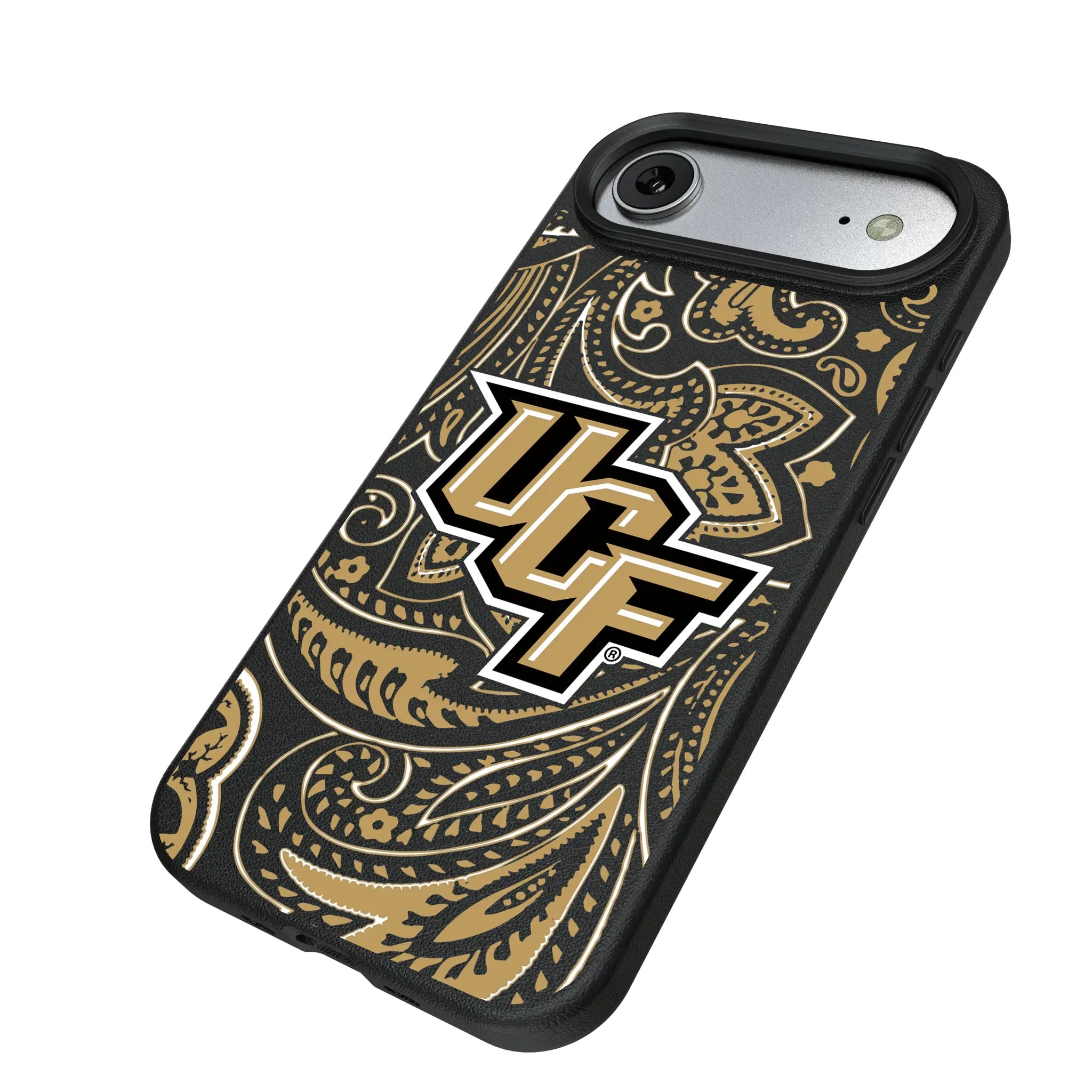 University of Central Florida Golden Knights Paisley MagSafe Compatible Phone Case for Apple iPhone