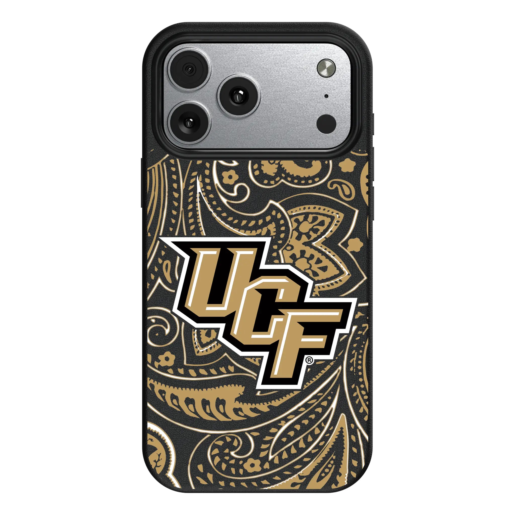 University of Central Florida Golden Knights Paisley MagSafe Compatible Phone Case for Apple iPhone