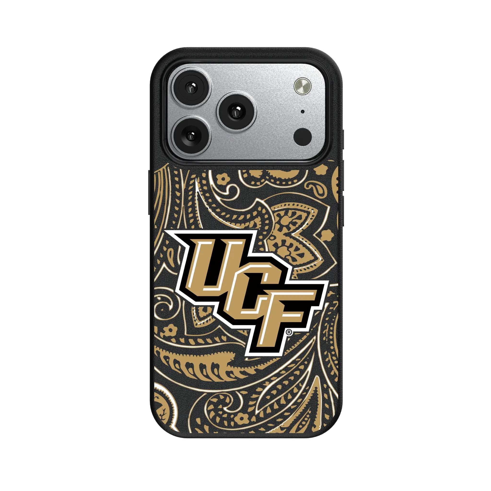 University of Central Florida Golden Knights Paisley MagSafe Compatible Phone Case for Apple iPhone