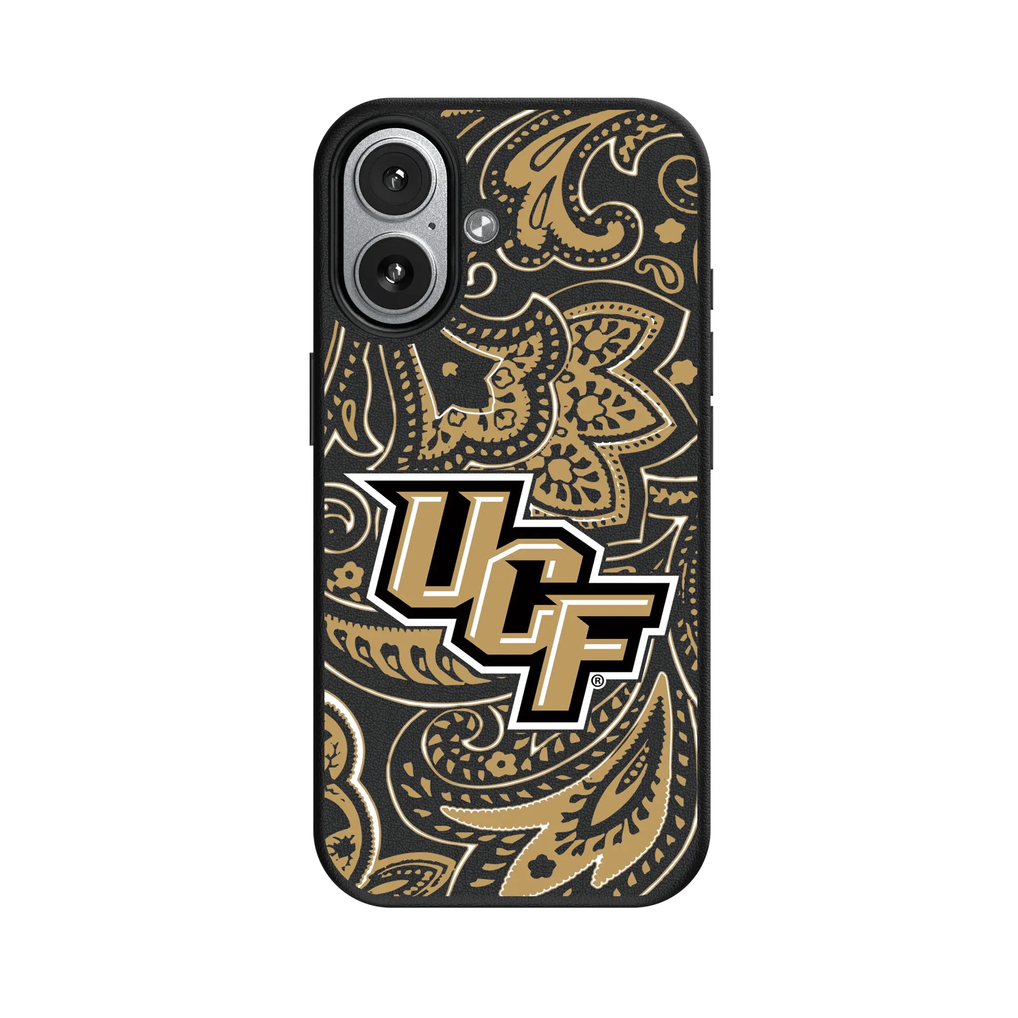 University of Central Florida Golden Knights Paisley MagSafe Compatible Phone Case for Apple iPhone