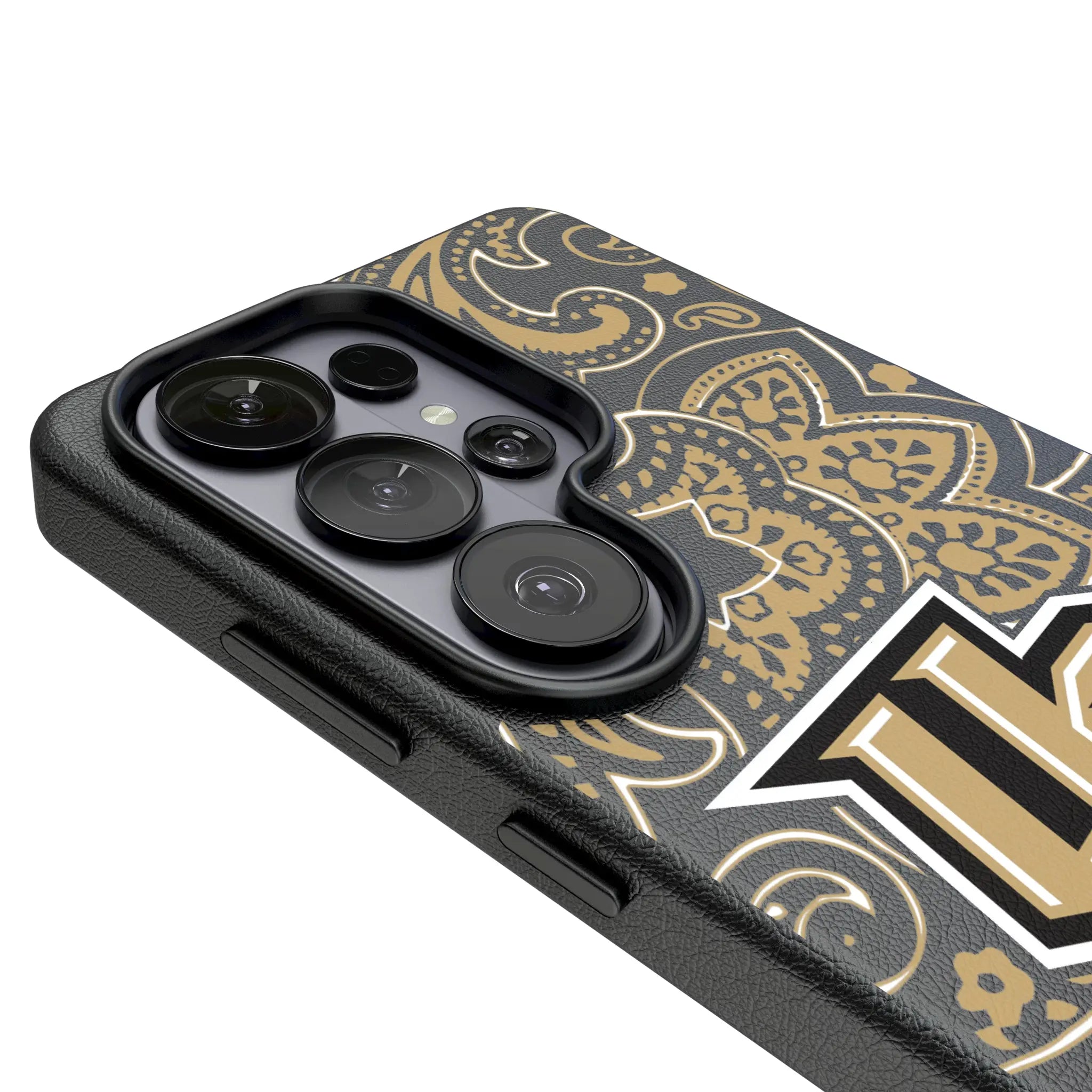 University of Central Florida Golden Knights Paisley MagSafe Compatible Phone Case for Samsung Galaxy