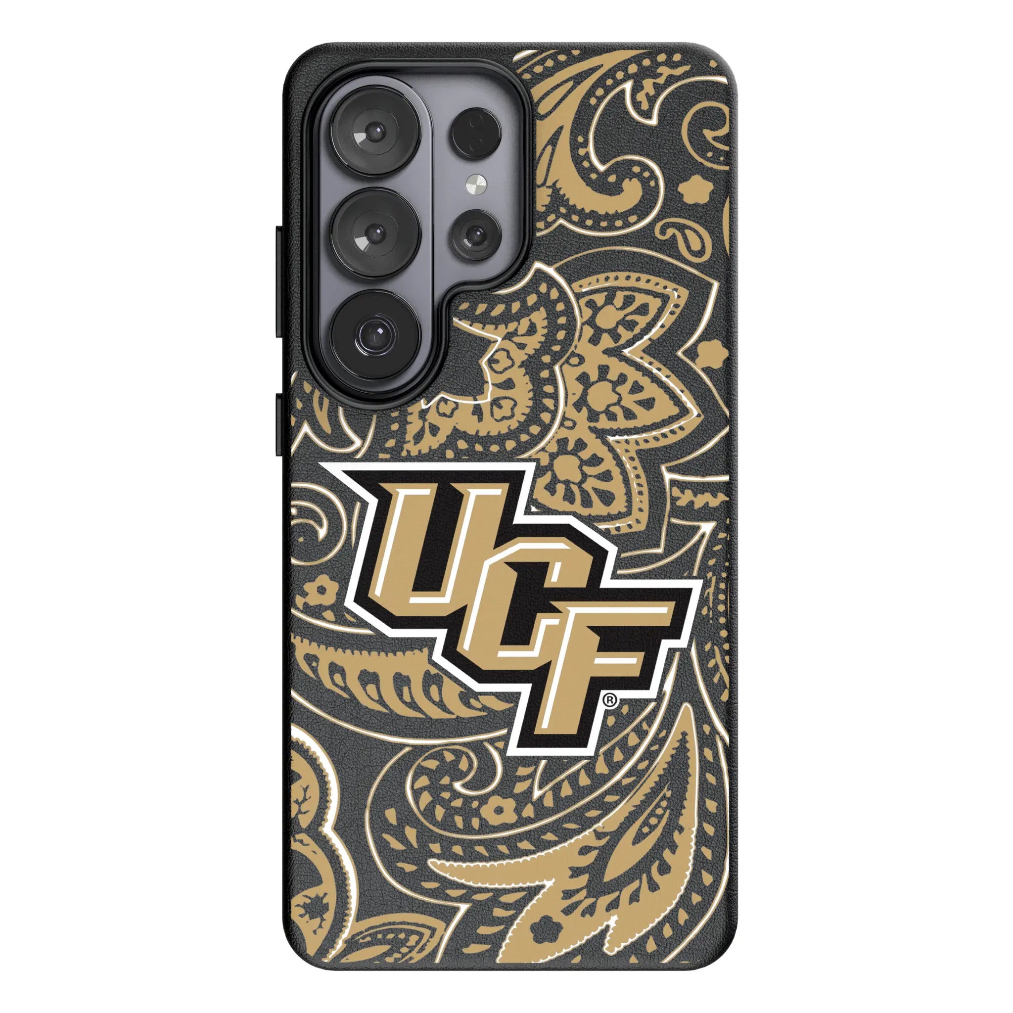 University of Central Florida Golden Knights Paisley MagSafe Compatible Phone Case for Samsung Galaxy