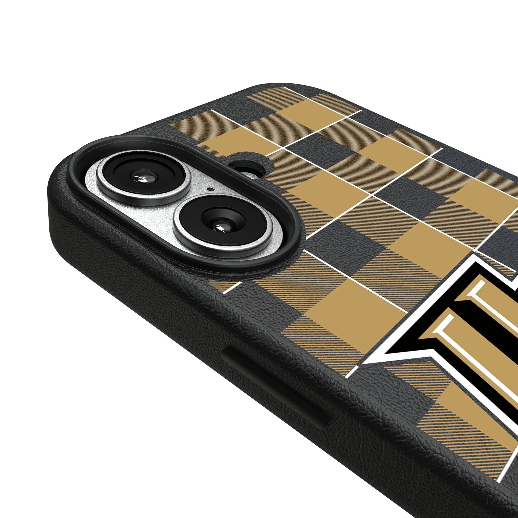 University of Central Florida Golden Knights Plaid MagSafe Compatible Phone Case for Apple iPhone