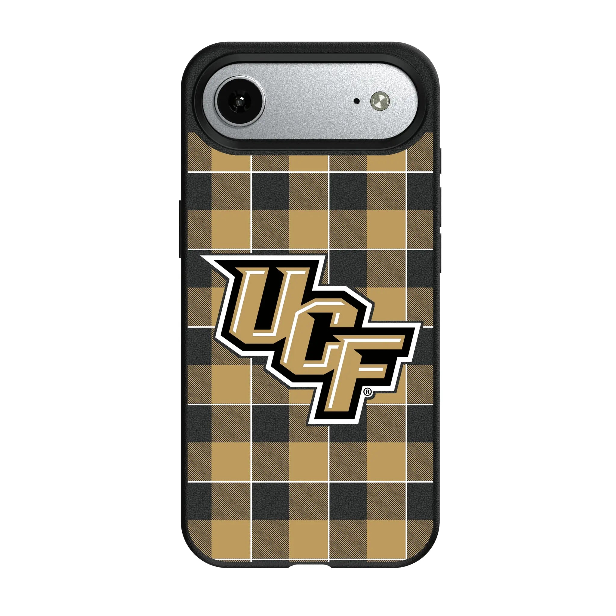 University of Central Florida Golden Knights Plaid MagSafe Compatible Phone Case for Apple iPhone