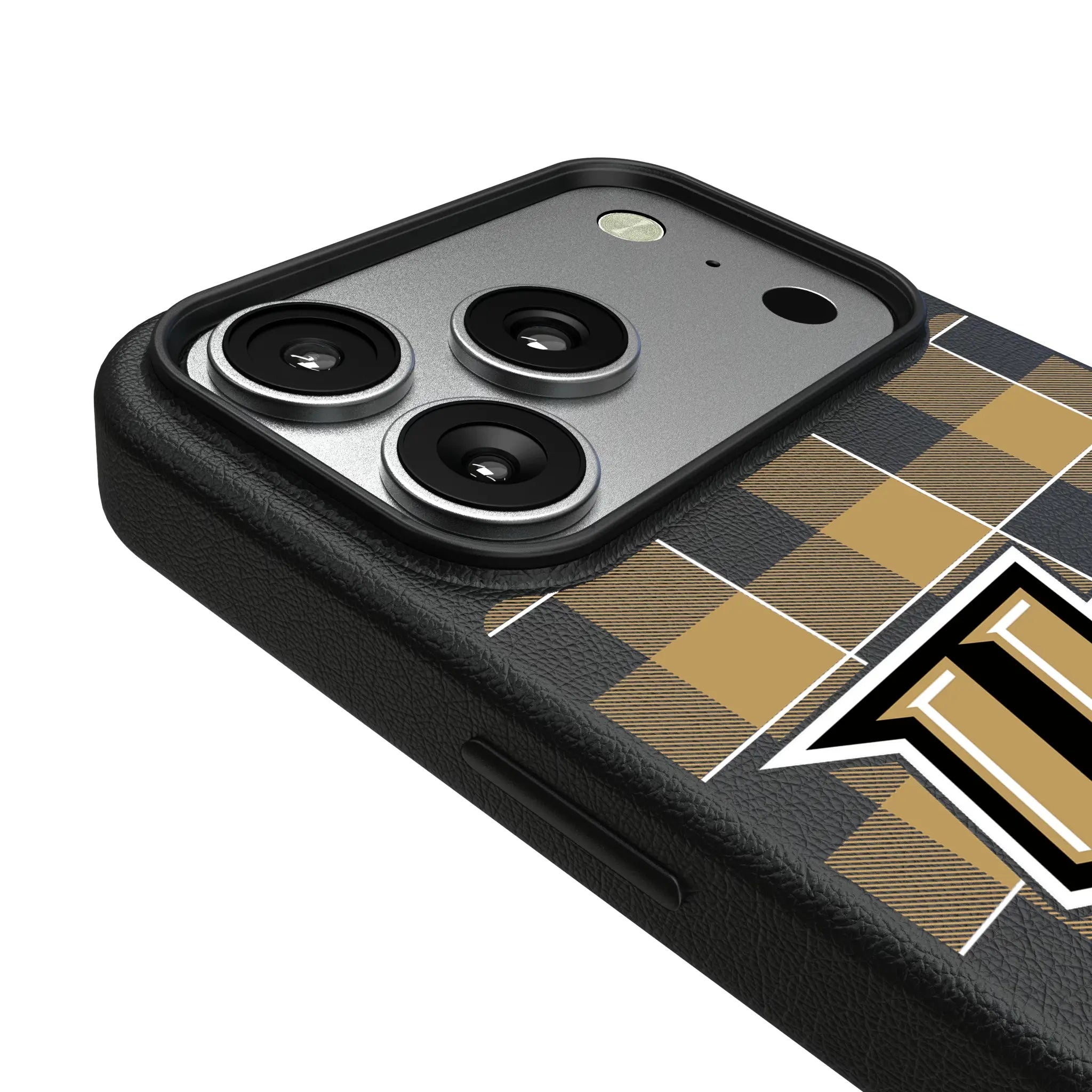University of Central Florida Golden Knights Plaid MagSafe Compatible Phone Case for Apple iPhone