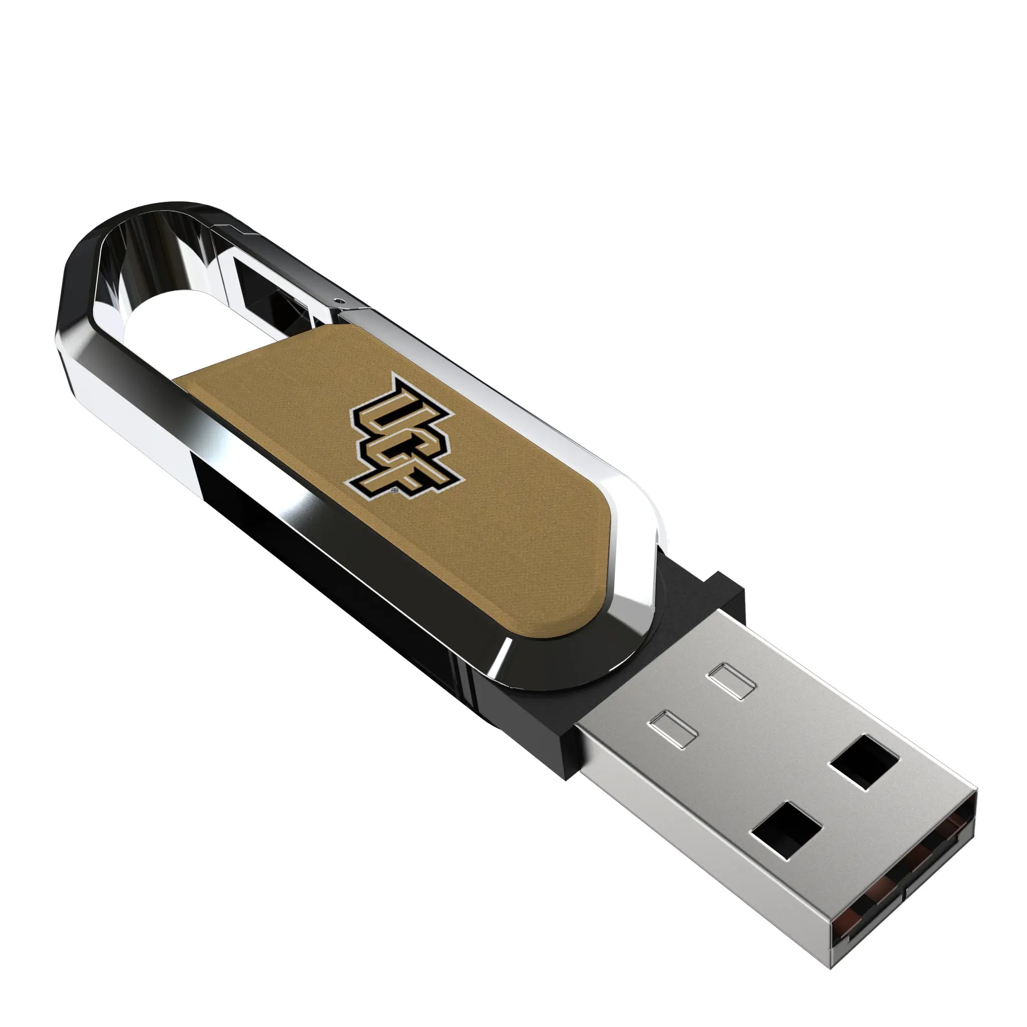 University of Central Florida Golden Knights Solid USB 32GB Clip Style Flash Drive