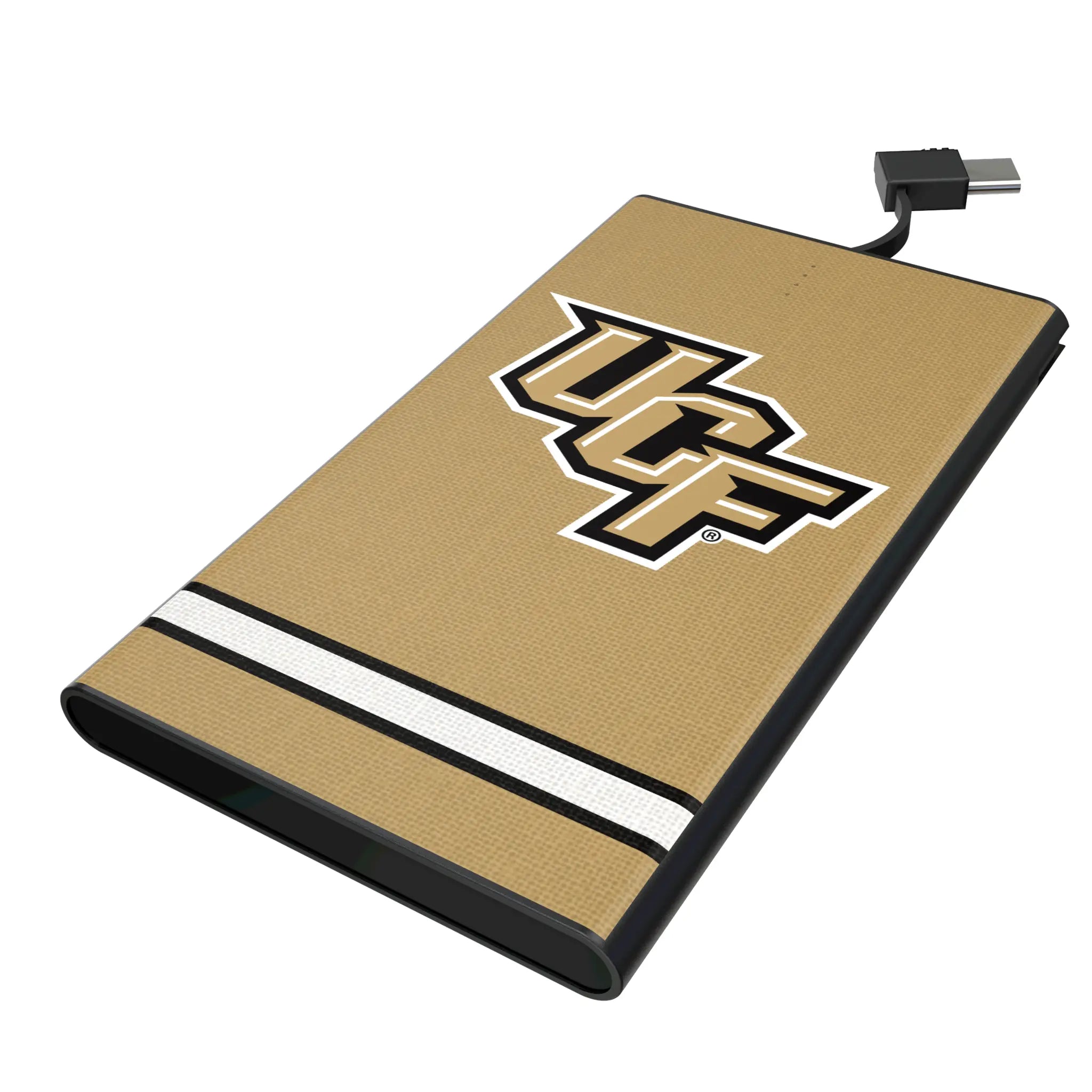 University of Central Florida Golden Knights Stripe 5000mAh Flat Powerbank