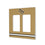 University of Central Florida Golden Knights Stripe Hidden-Screw Light Switch Plate