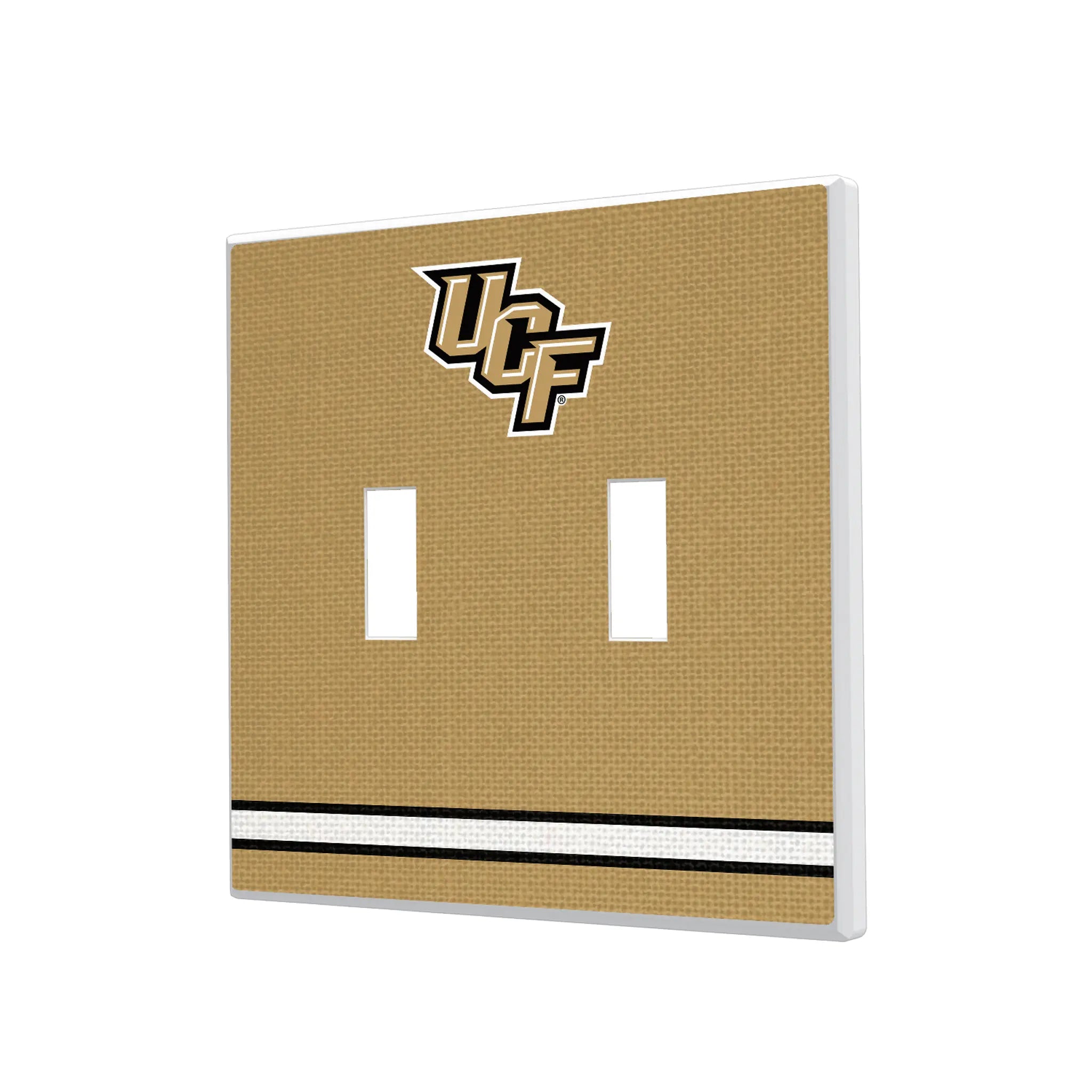 University of Central Florida Golden Knights Stripe Hidden-Screw Light Switch Plate