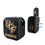 University of Central Florida Golden Knights Text Backdrop 2 in 1 USB A/C Charger