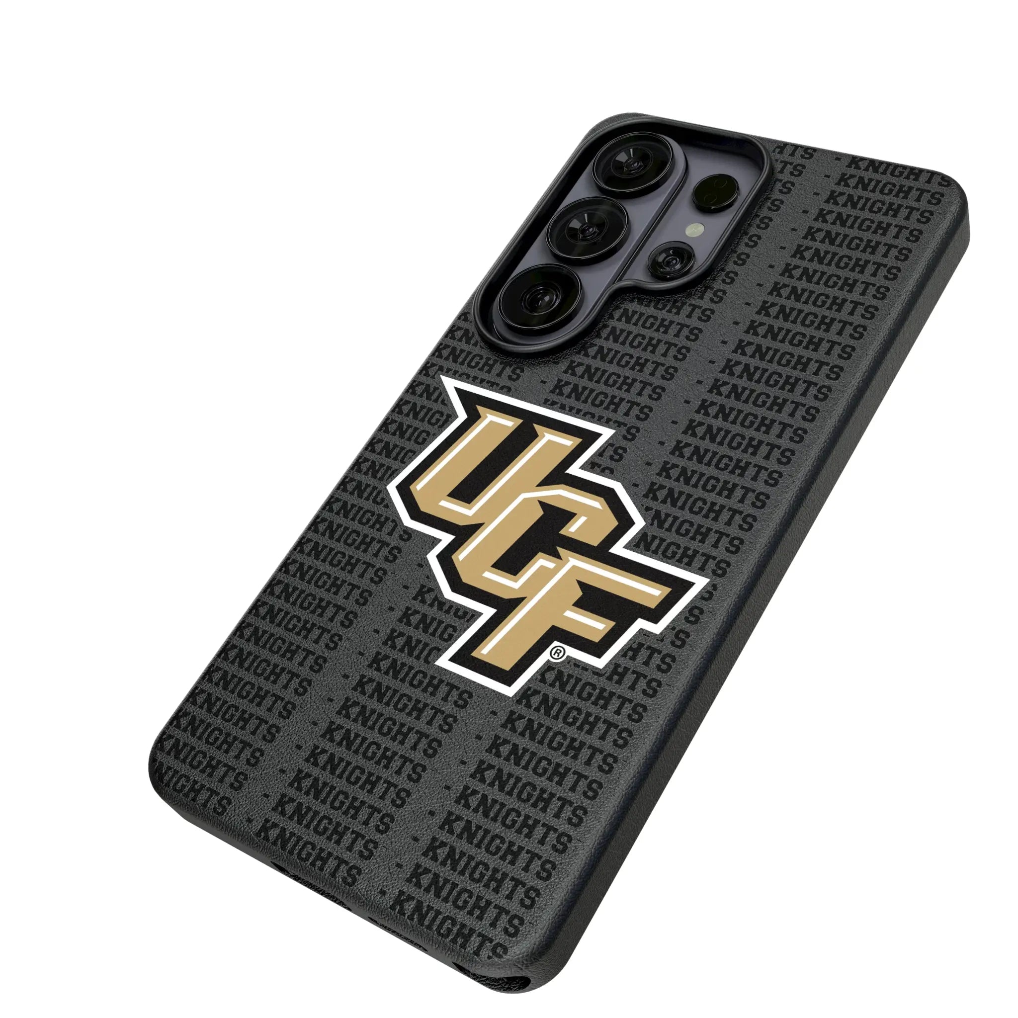 University of Central Florida Golden Knights Text Backdrop MagSafe Compatible Phone Case for Samsung Galaxy