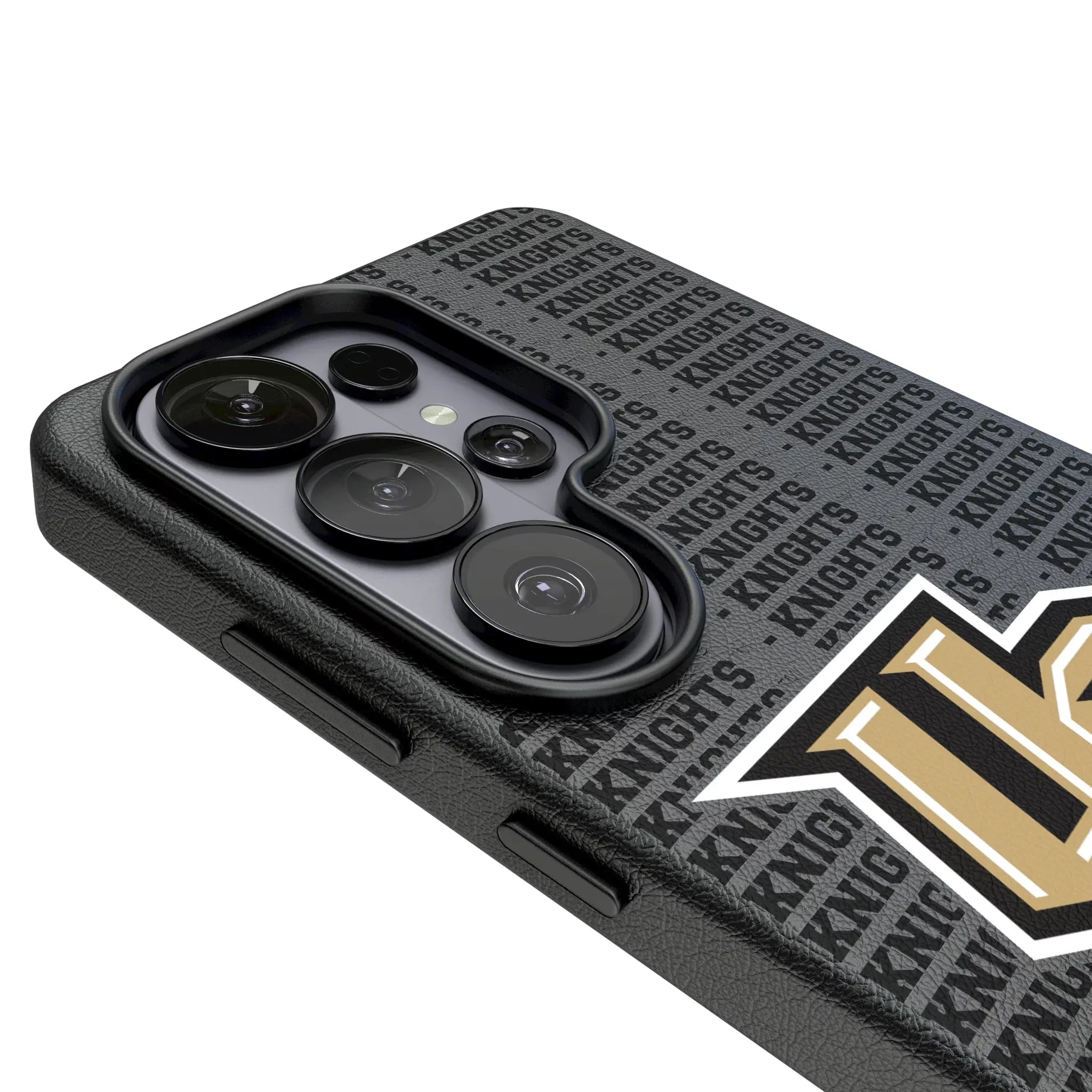 University of Central Florida Golden Knights Text Backdrop MagSafe Compatible Phone Case for Samsung Galaxy