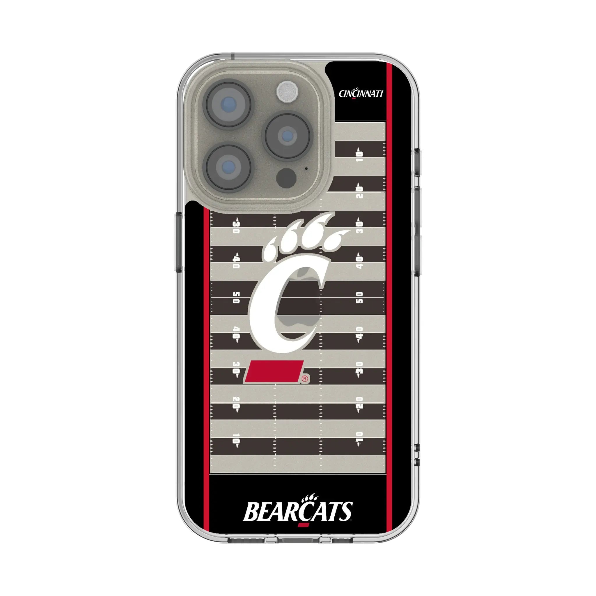 University of Cincinnati Bearcats Field Clear Phone Case for Apple iPhone