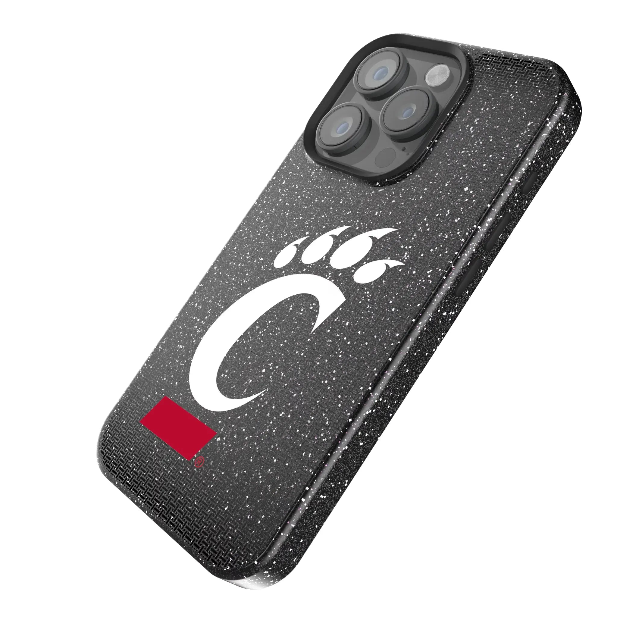 University of Cincinnati Bearcats Linen Bling Phone Case for Apple iPhone