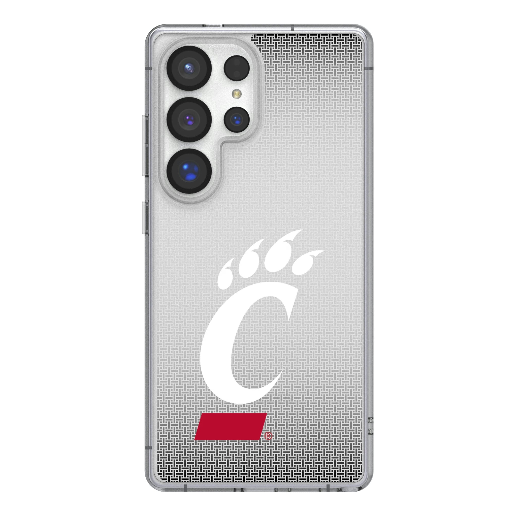 University of Cincinnati Bearcats Linen Clear Phone Case for Samsung Galaxy