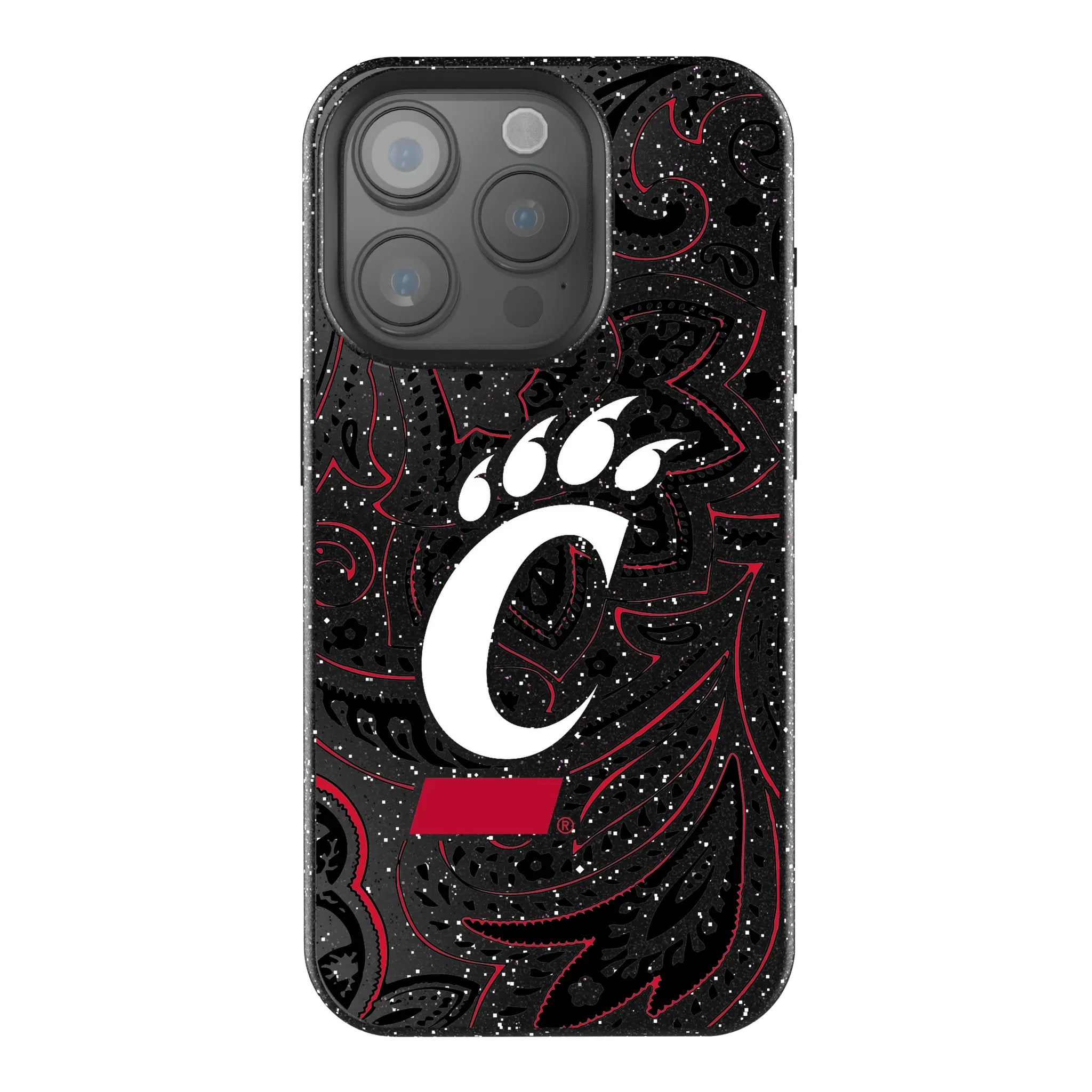 University of Cincinnati Bearcats Paisley Bling Phone Case
