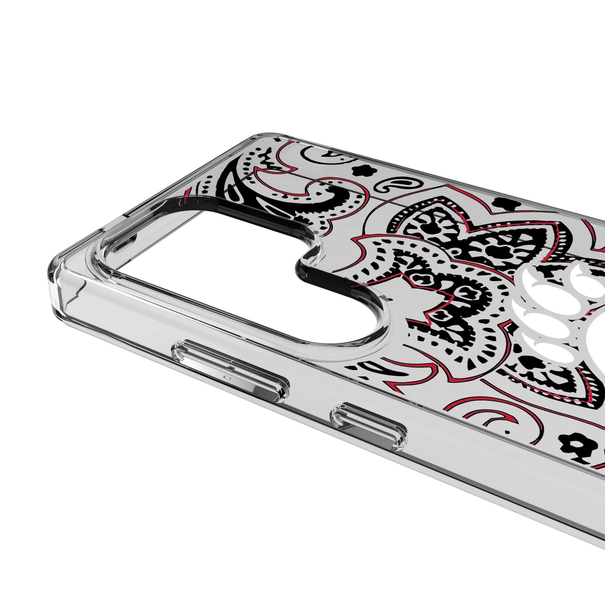 University of Cincinnati Bearcats Paisley Clear Phone Case for Samsung Galaxy