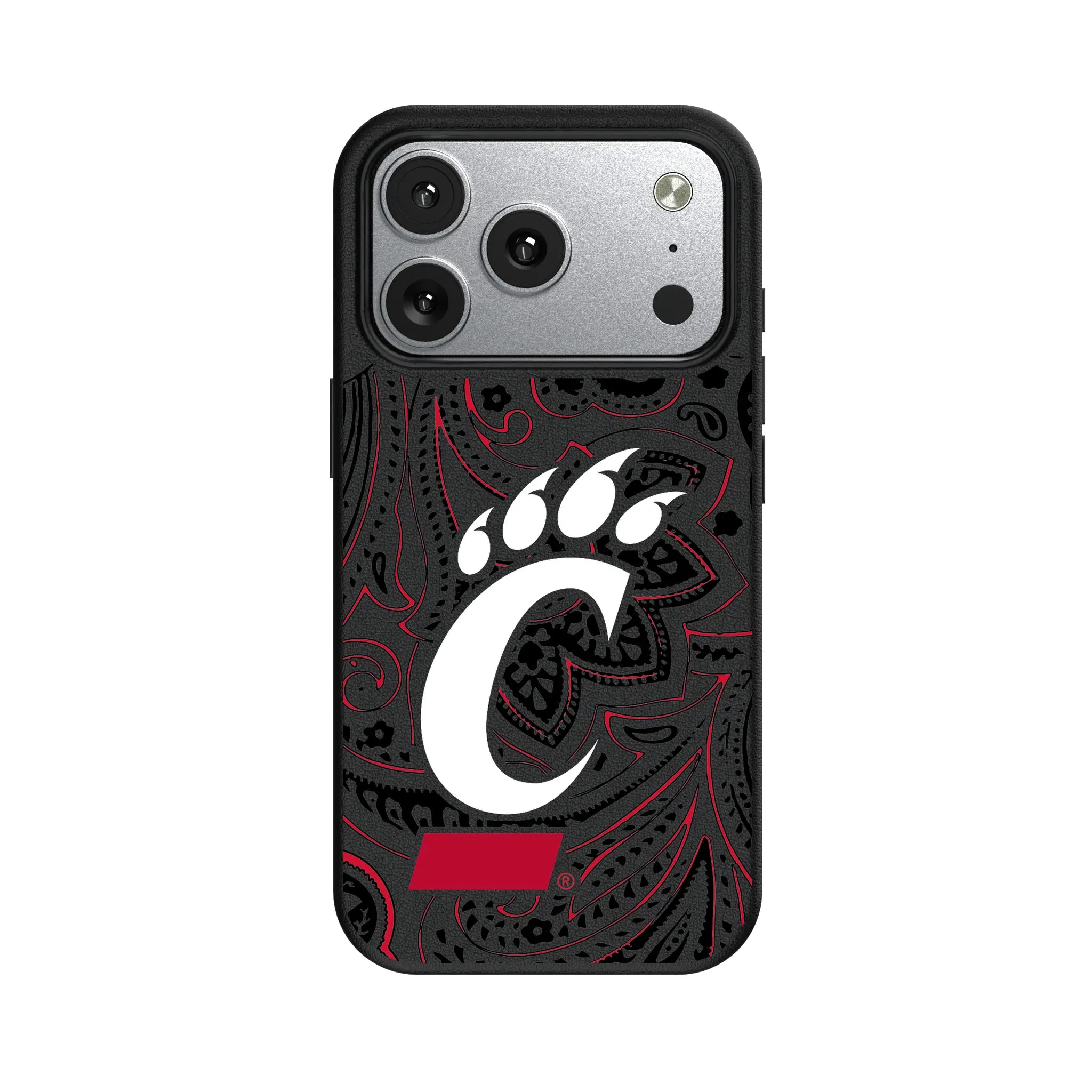 University of Cincinnati Bearcats Paisley MagSafe Compatible Phone Case for Apple iPhone