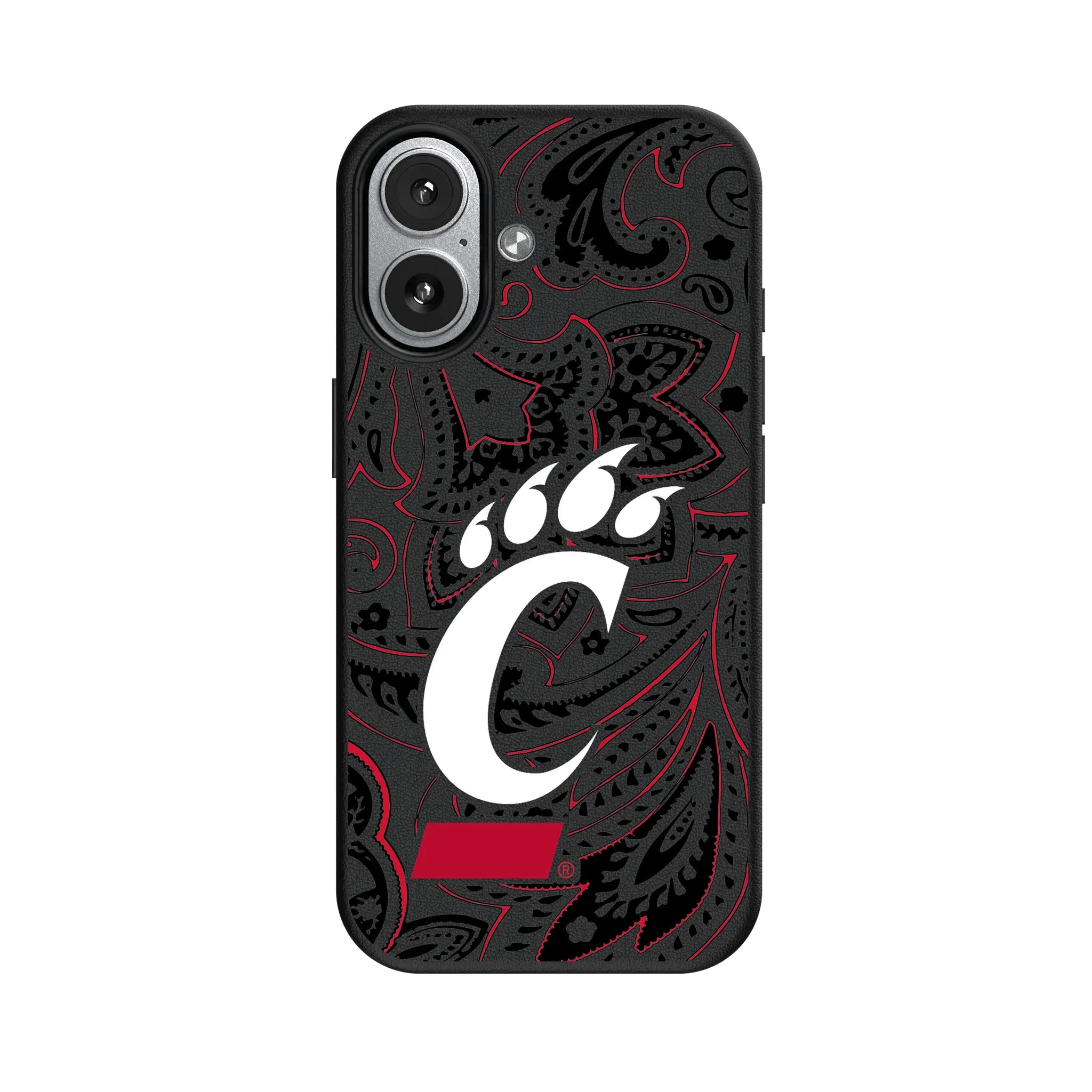 University of Cincinnati Bearcats Paisley MagSafe Compatible Phone Case for Apple iPhone