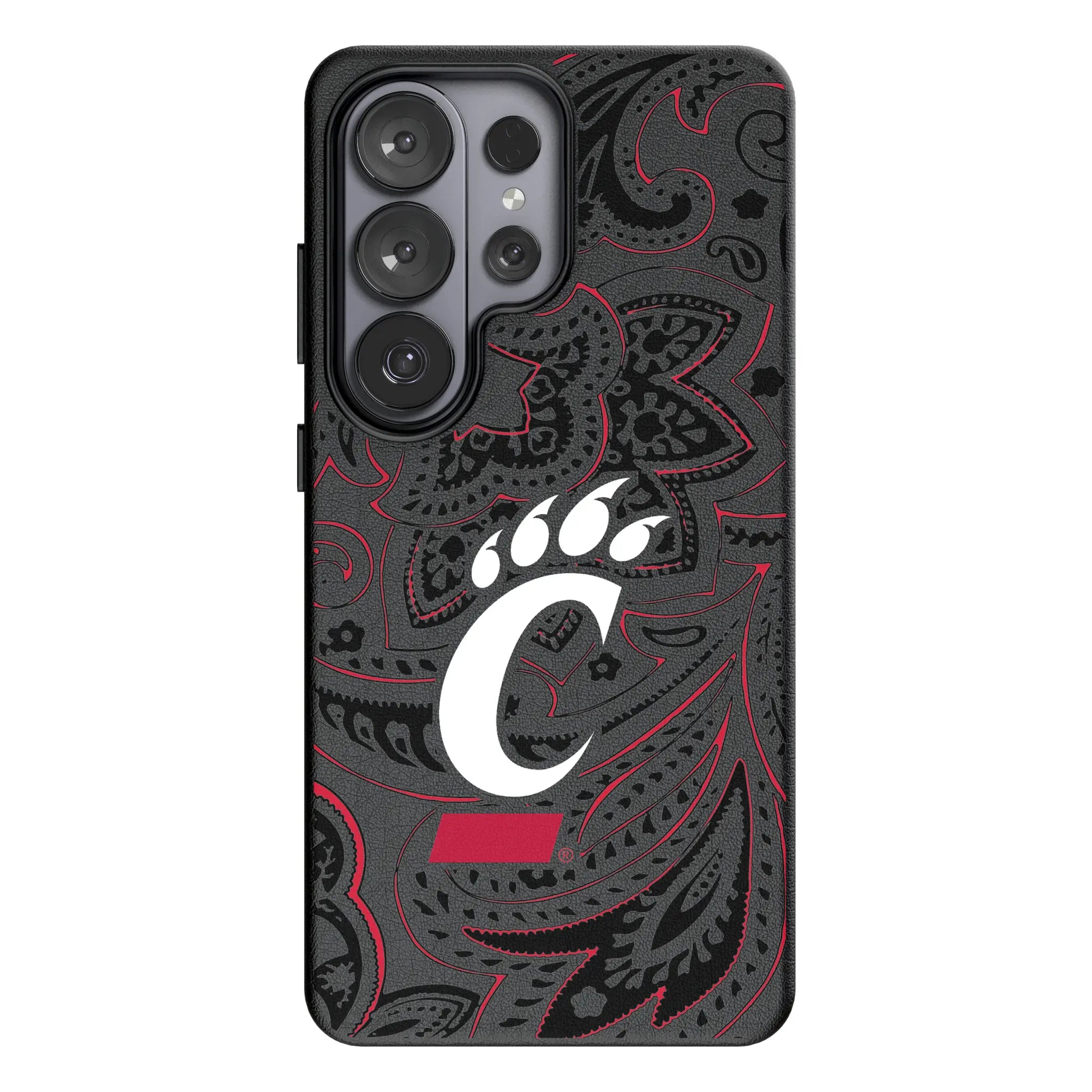 University of Cincinnati Bearcats Paisley MagSafe Compatible Phone Case for Samsung Galaxy